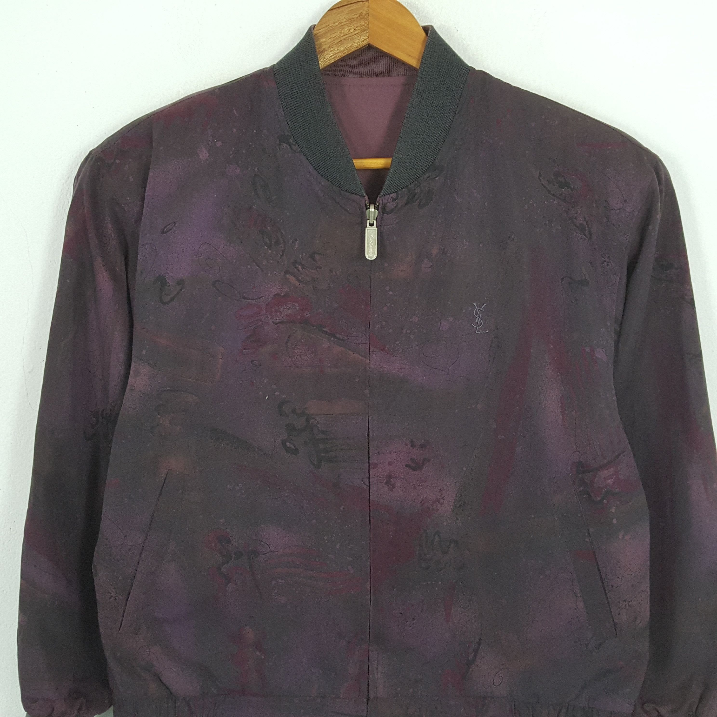 Vintage × Yves Saint Laurent Vintage YVES SAINT LAURENT Italian Brand Reversible Jacket Size US L / EU 52-54 / 3 - 2 Thumbnail