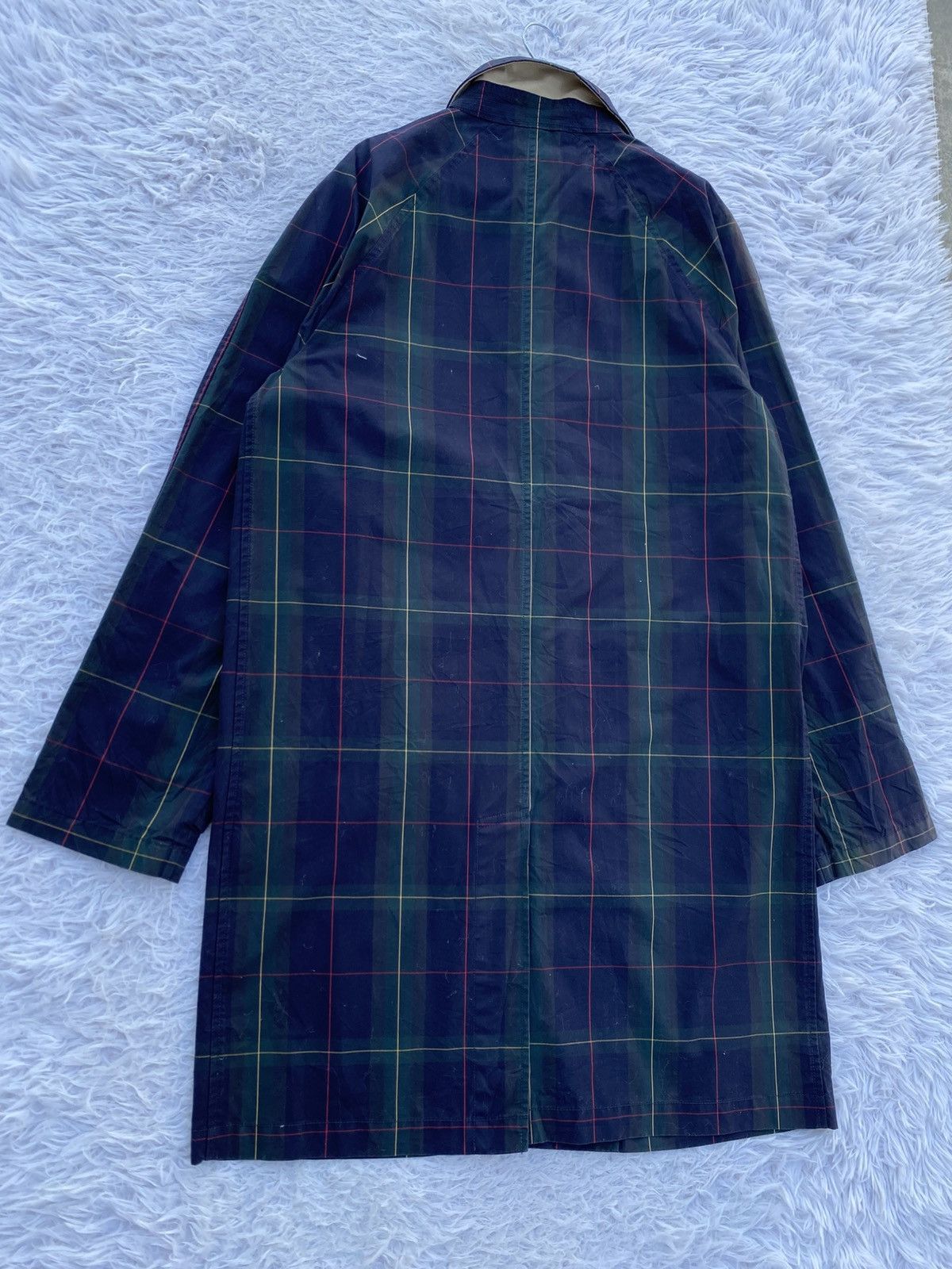 Ralph Lauren Vintage Polo Ralph Lauren Plaid Waxed Twill Balmacaan Coat Size US M / EU 48-50 / 2 - 18 Thumbnail