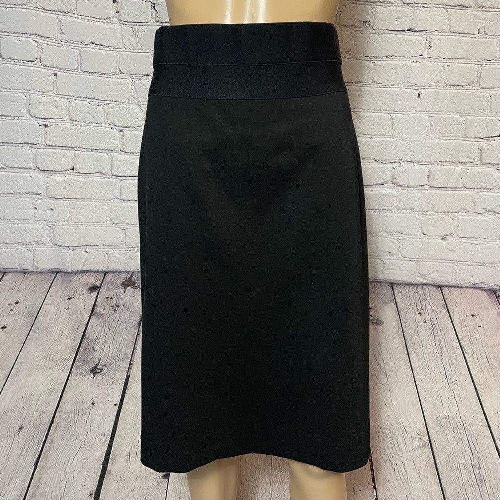 Diane von Furstenberg Diane von Furstenberg Elsa Woven Pencil Black Skirt Size 12 Size 34" / US 12 / IT 48 - 2 Thumbnail