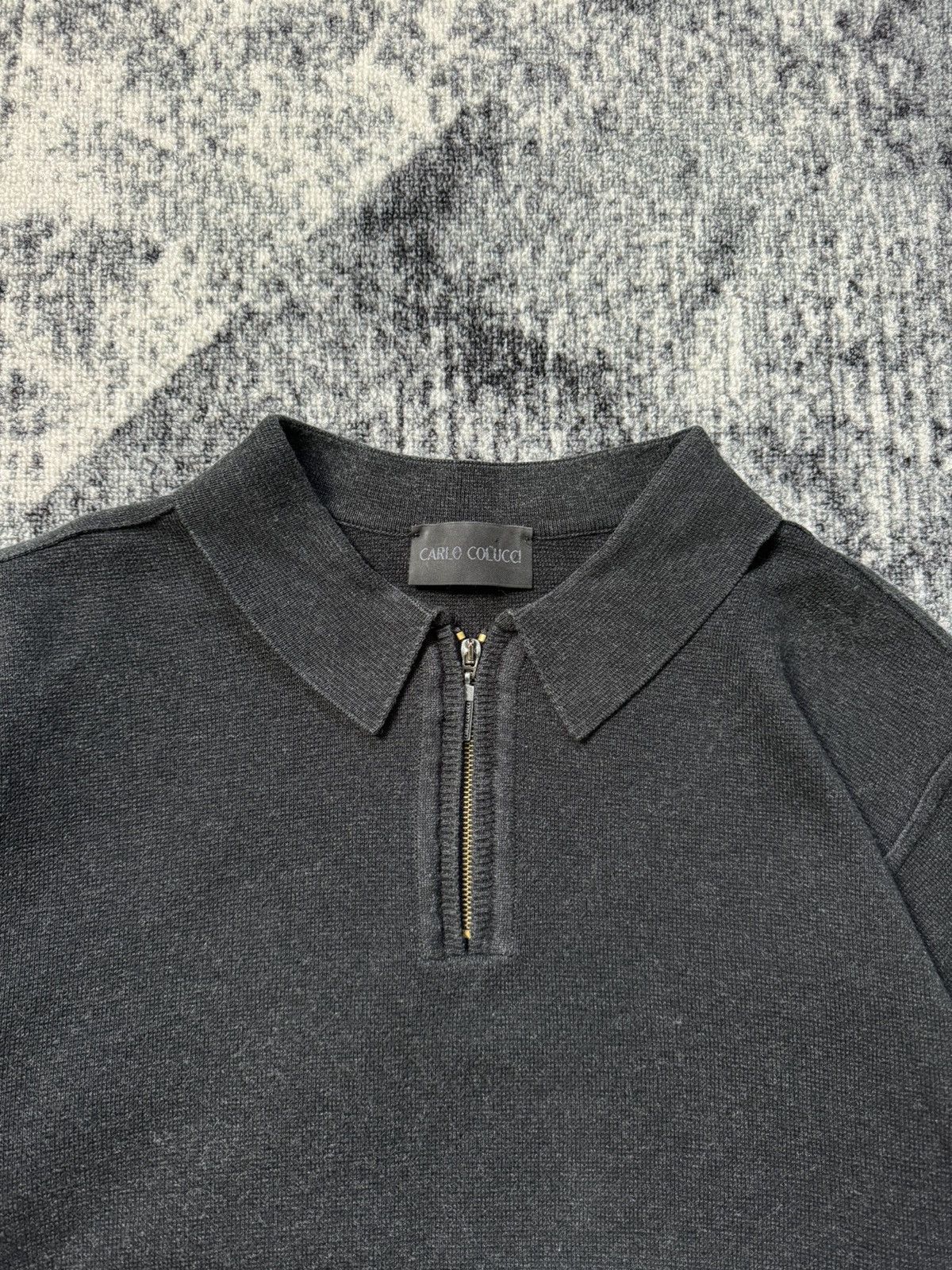 Carlo Colucci × Vintage Vintage Carlo Colucci Sweater 1/4 Zip Y2K style 90s Size US M / EU 48-50 / 2 - 3 Thumbnail