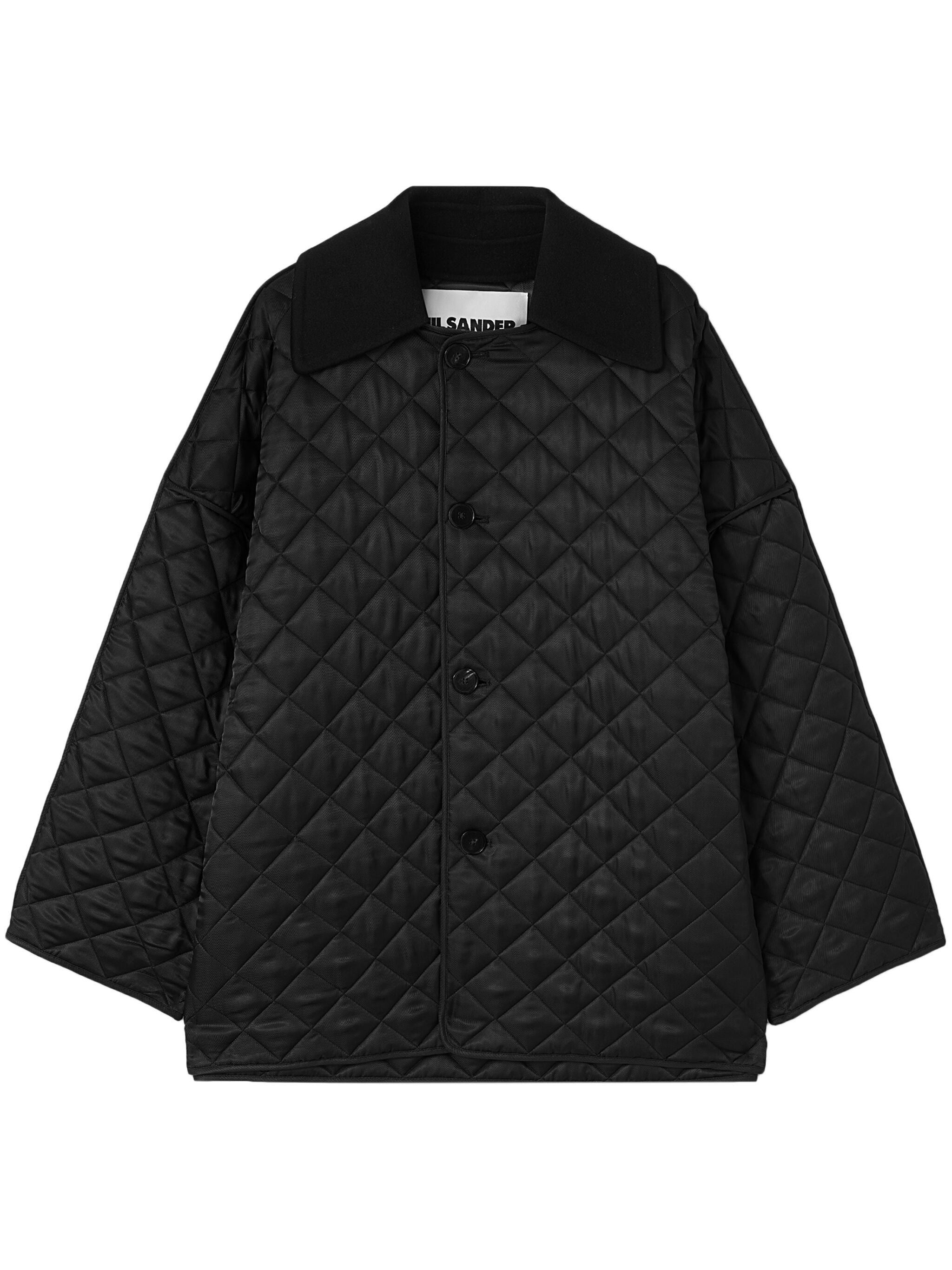 Jil Sander o1s22i1n0725 Quilted Maxi Jacket in Black Size US M / EU 48-50 / 2 - 1 Thumbnail