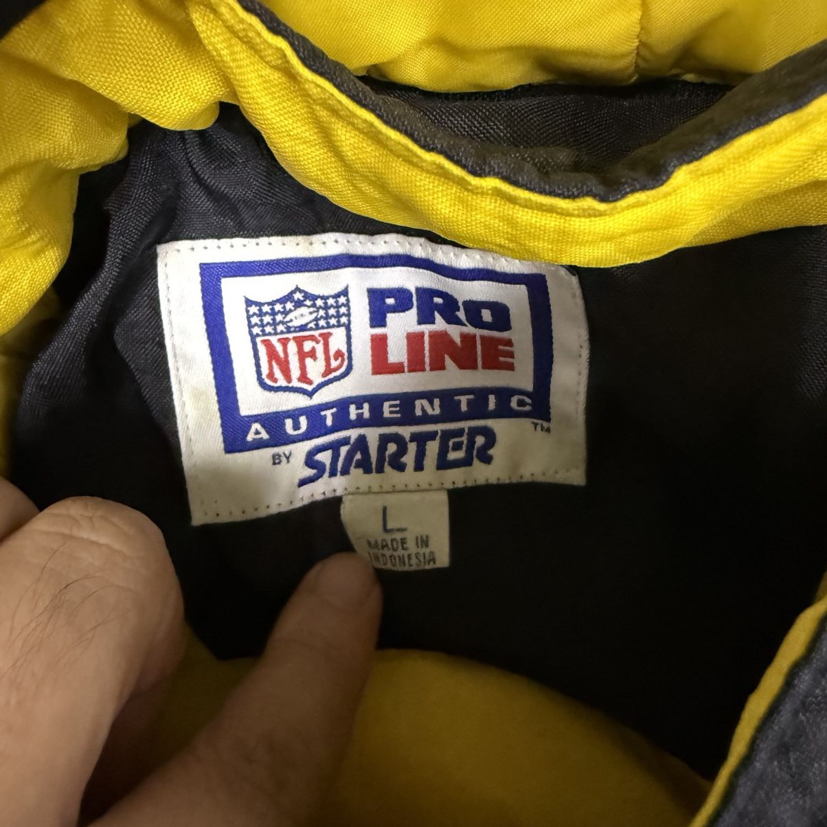 NFL VTG 90s Starter NFL Pittsburgh Steelers Logo Pullover Jacket Size US L / EU 52-54 / 3 - 11 Thumbnail