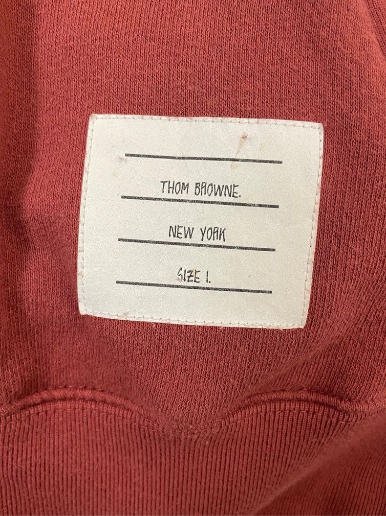 Thom Browne Thom browne Burgundy four-striped zipper jacket 2504-Nextar Size US S / EU 44-46 / 1 - 5 Thumbnail