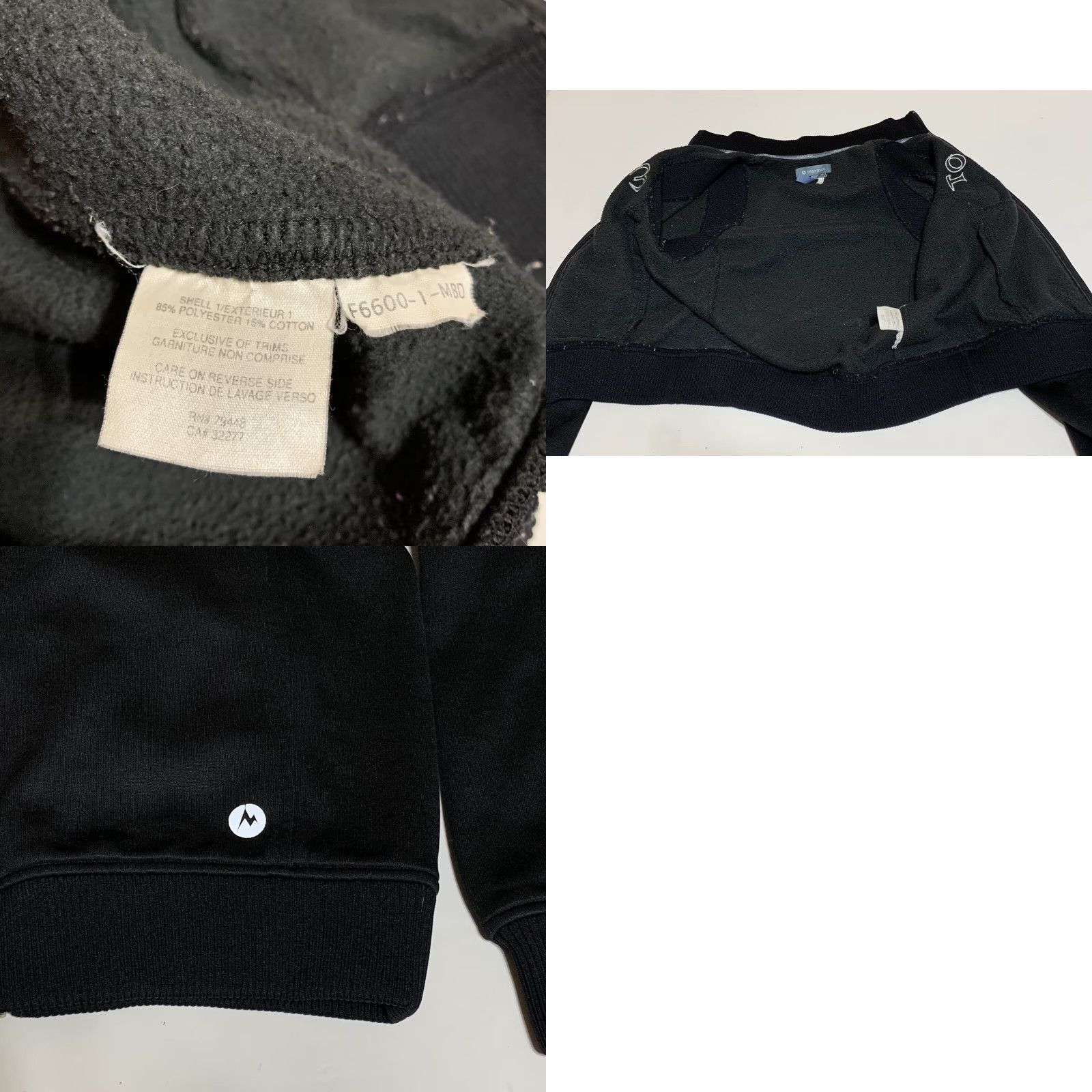 Marmot VINTAGE? No — Marmot Jacket Women S Black Full Zip Shirt? Size S / US 4 / IT 40 - 8 Thumbnail