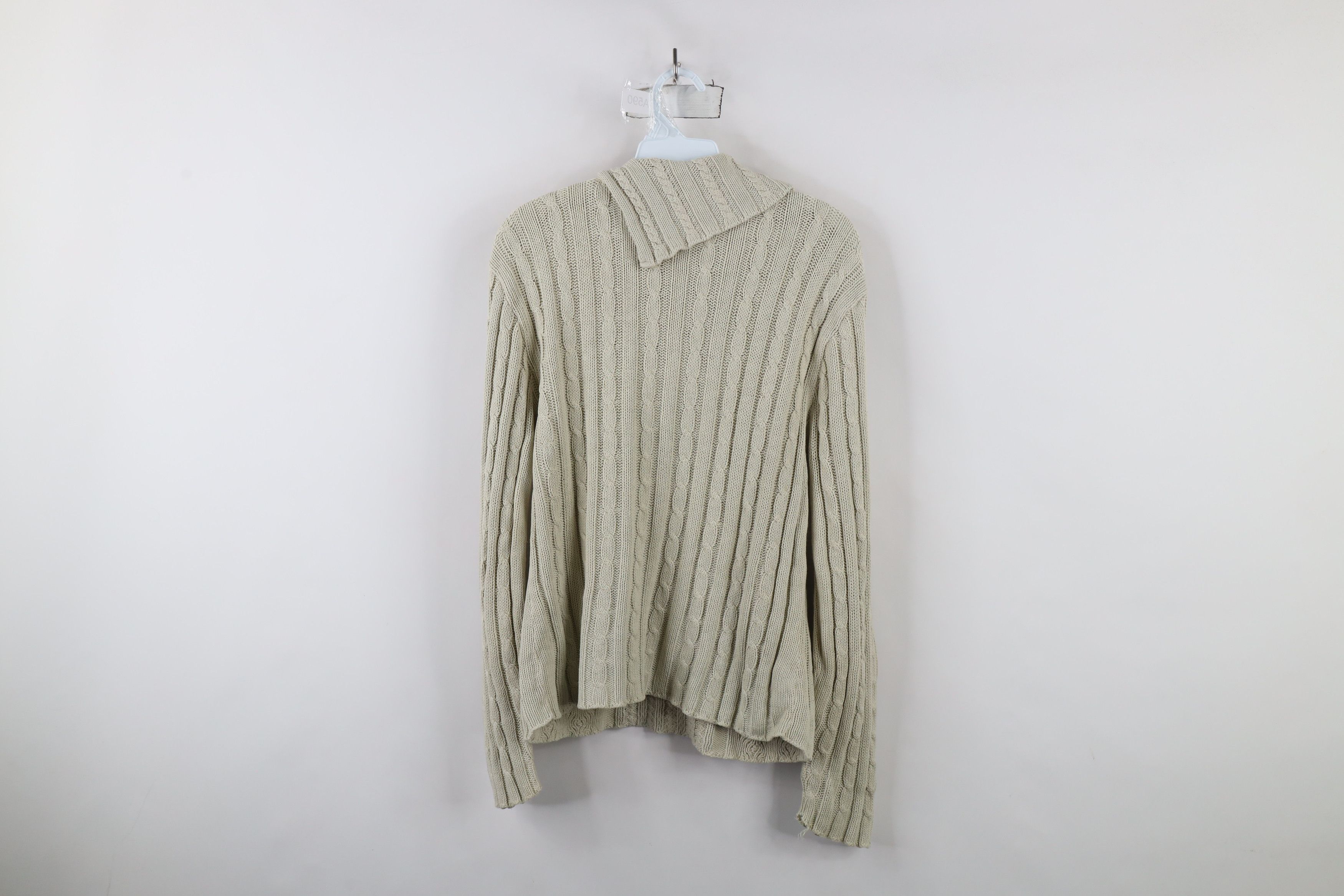 Vintage Vintage 90s Streetwear Fisherman Cable Knit Sweater USA Size L / US 10 / IT 46 - 7 Thumbnail