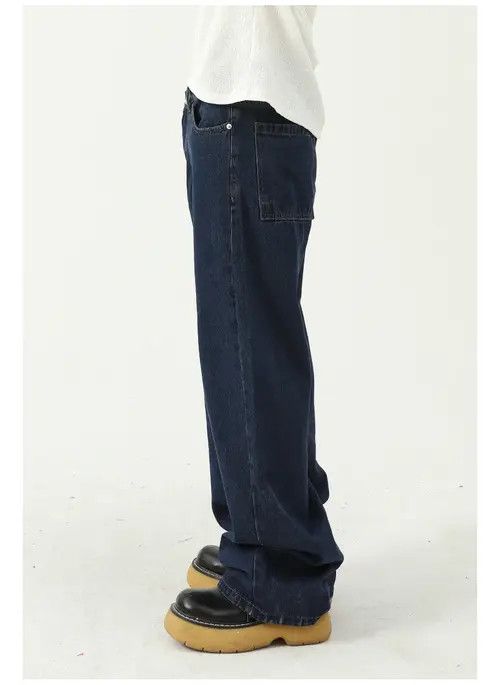 Japanese Brand × Jean Japanese retro dark blue mid-rise jeans y2k Size US 34 / EU 50 - 3 Thumbnail
