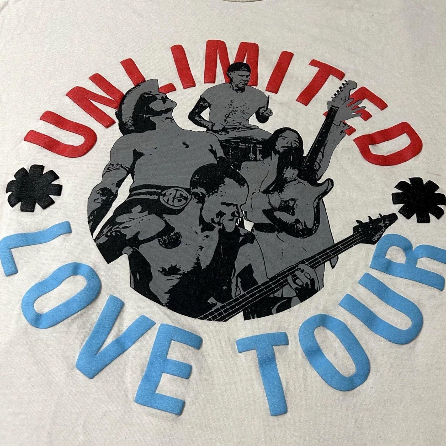 Vintage Red Hot Chili Peppers Unlimited Love World Tour 2022 Shirt XL White Mens T-Shirt Size US XL / EU 56 / 4 - 3 Thumbnail