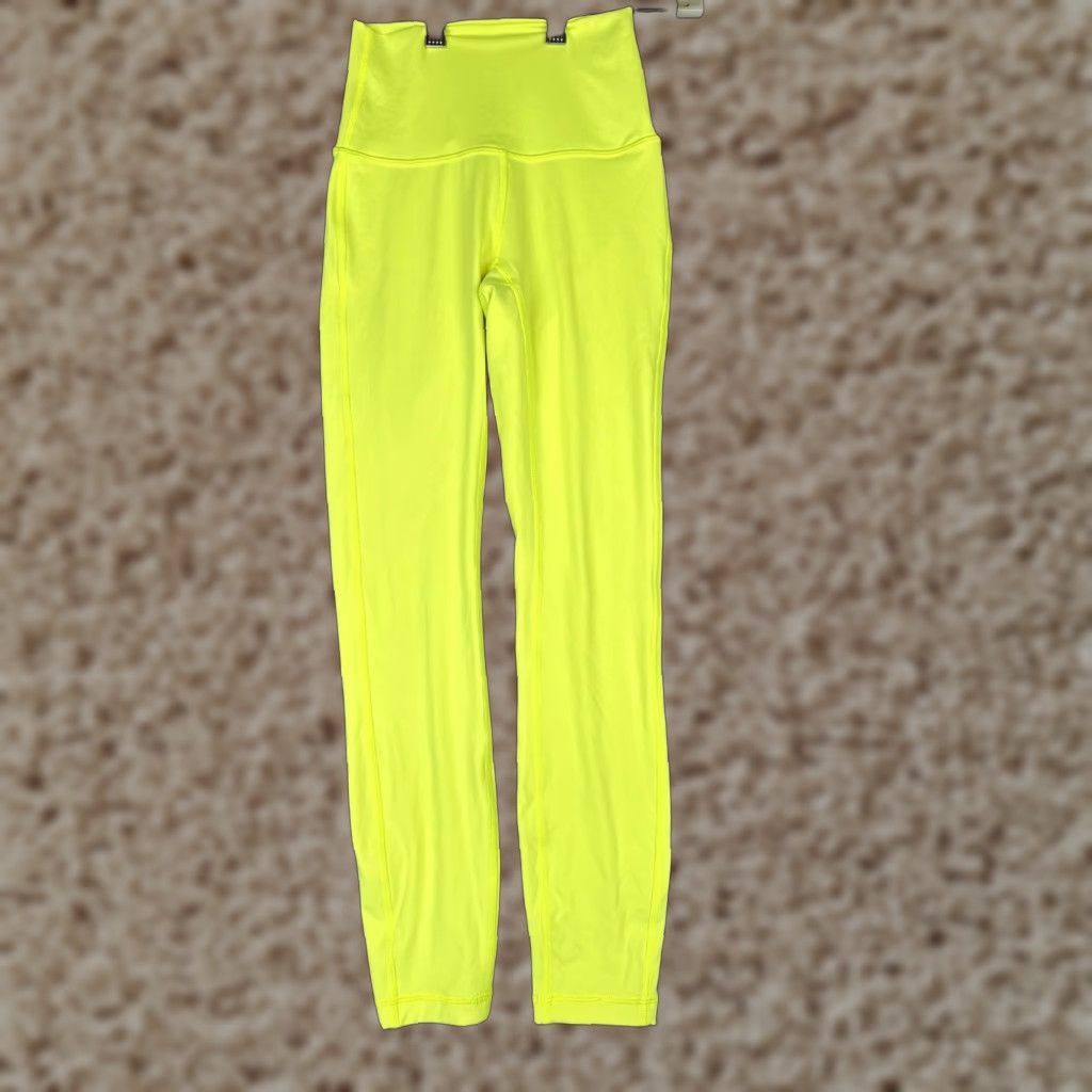 Lululemon Lululemon Wunder Under Leggings Womens 0 High-Rise Tight 25" Yellow W5EKJS Size 25" / US 0 / IT 36 - 1 Thumbnail