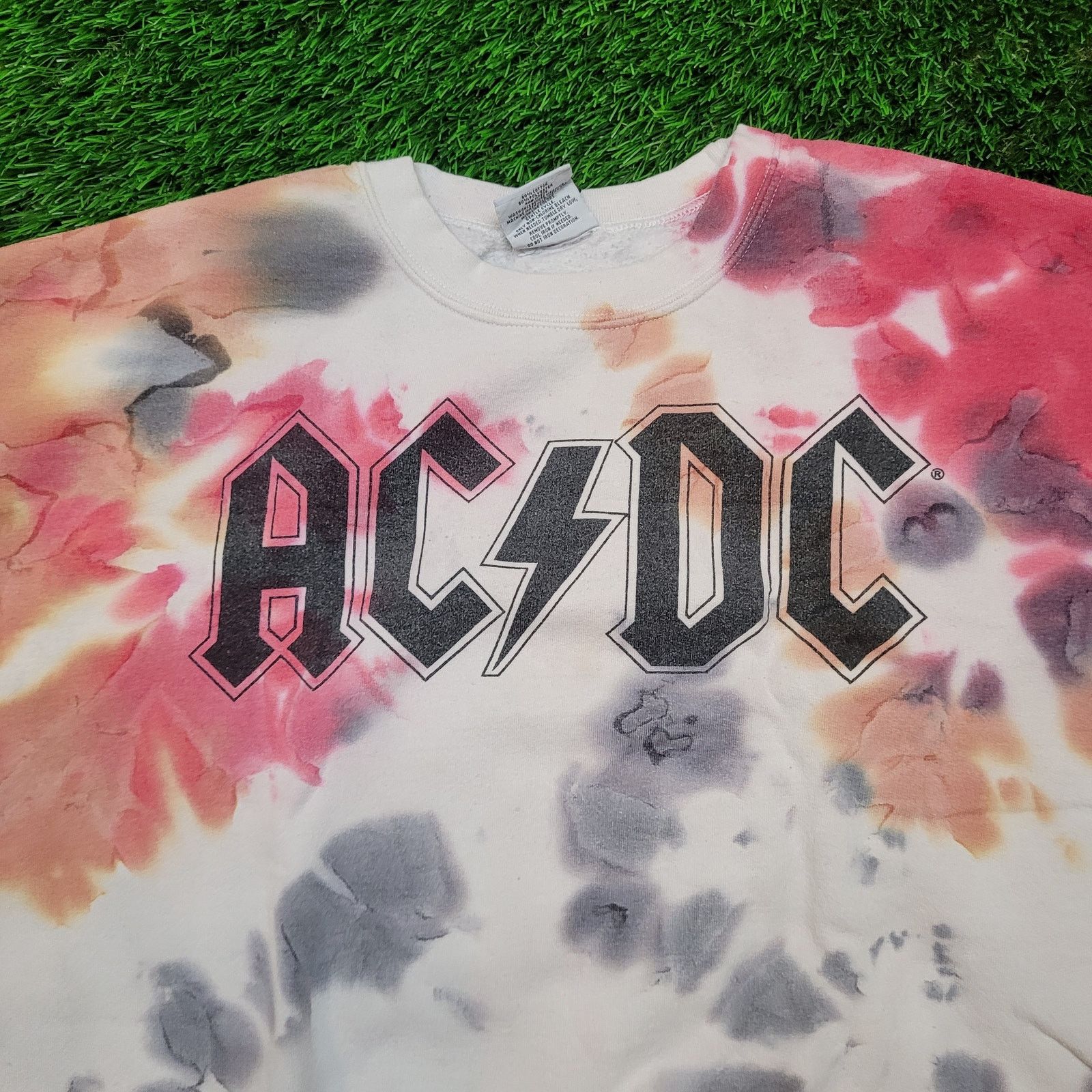 Other AC/DC Ice Dye Tie Dye Sweatshirt M/L Baggy Oversized Boxy Size US L / EU 52-54 / 3 - 2 Thumbnail