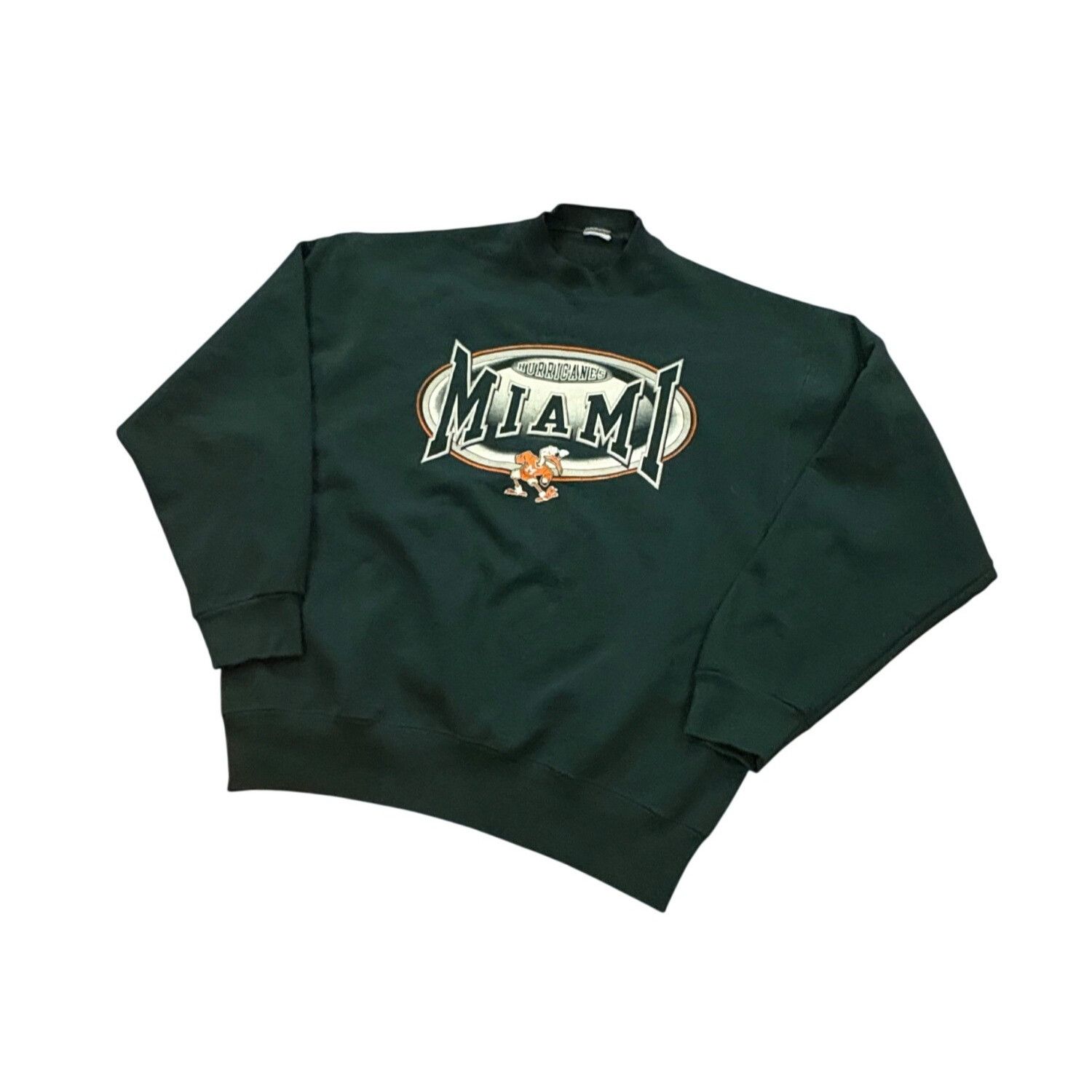 Other Vintage 90s Miami Hurricanes Crewneck Sweatshirt NCAA Green Size US XL / EU 56 / 4 - 4 Thumbnail