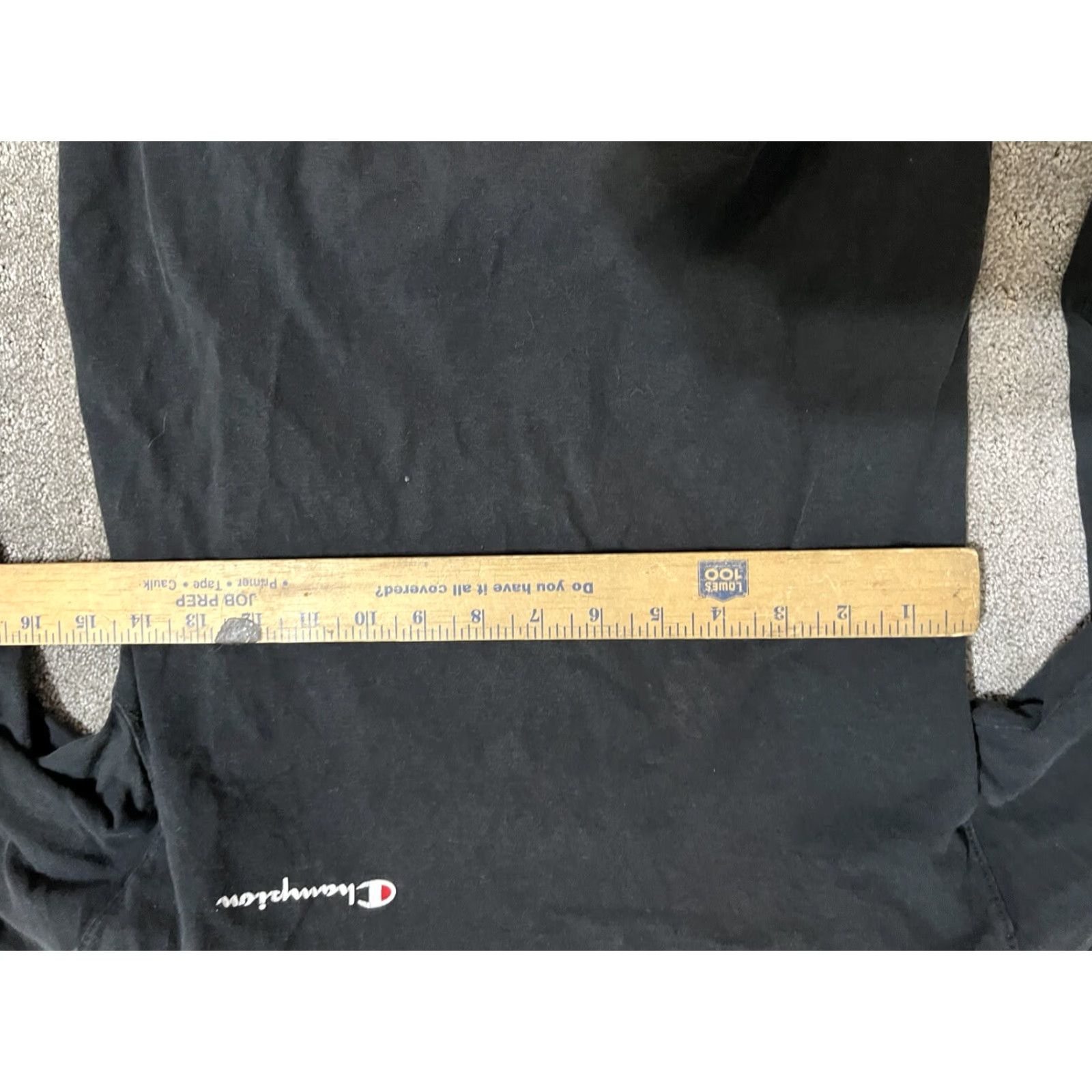 Champion CHAMPION Long Sleeve Pullover Logo T-Shirt, Black, Size S, Men's Athletic Wear Size US S / EU 44-46 / 1 - 4 Thumbnail