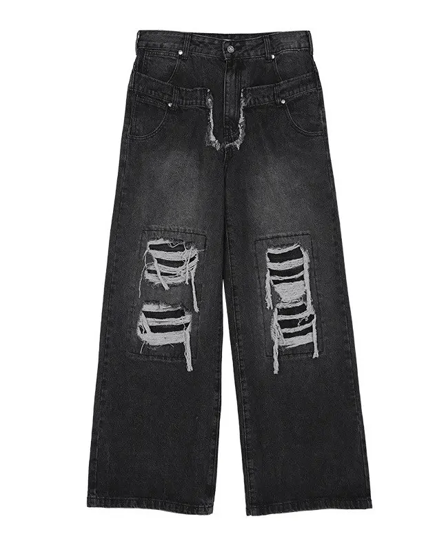 Japanese Brand × Vintage Retro punk distressed ripped jeans pants Size US 28 / EU 44 - 7 Thumbnail