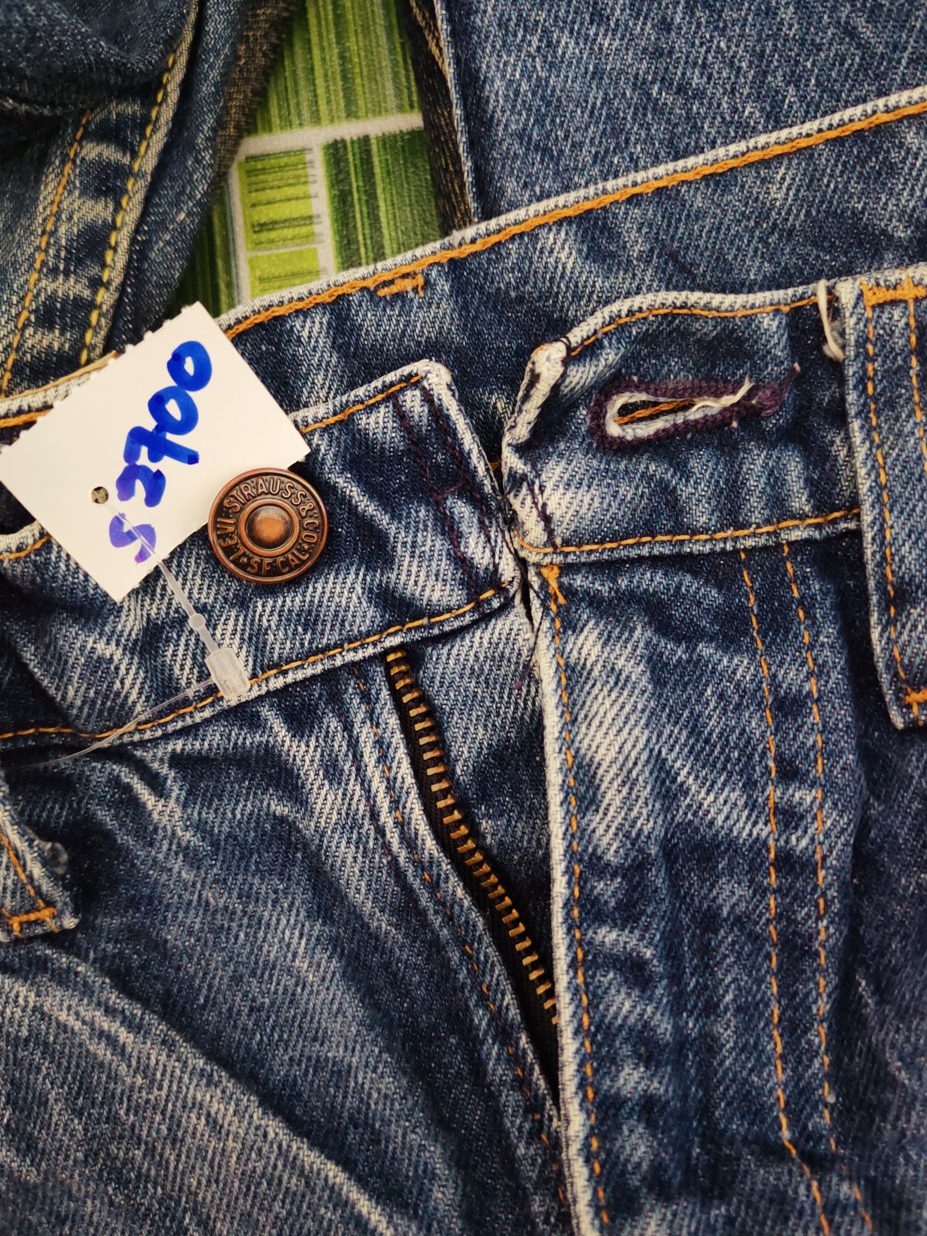 Levi's 505 Levi's orange tag faded Distressed Ripped denim #S2700 Size US 30 / EU 46 - 18 Thumbnail
