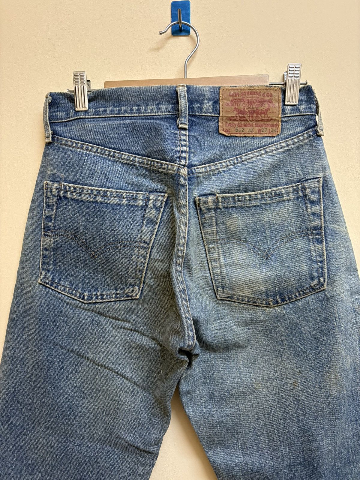 Levi's Vintage 90s Levis 502 XX J22 W27 L34 Selvedge Jeans Size US 27 - 5 Thumbnail