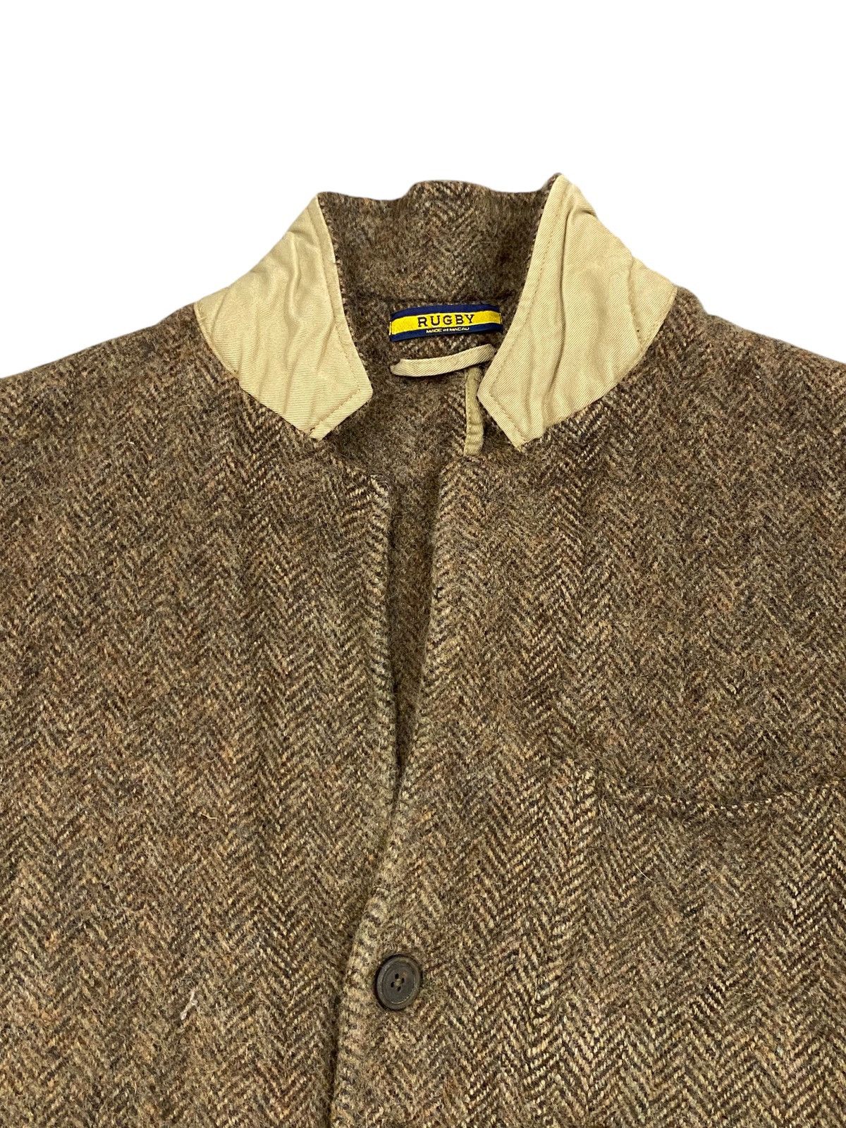 Rugby Ralph Lauren RUGBY Ralph Lauren Herringbone Wool Jacket Vintage Size US M / EU 48-50 / 2 - 5 Thumbnail