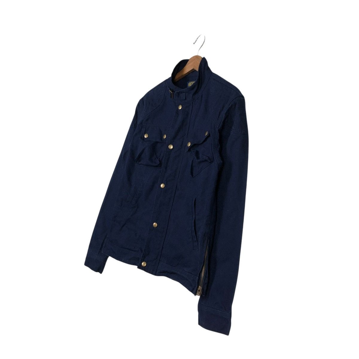 Japanese Brand 🔥VINTAGE CHORE BIKER JACKET CAFE RACER NELSON JAPAN Size US L / EU 52-54 / 3 - 4 Thumbnail