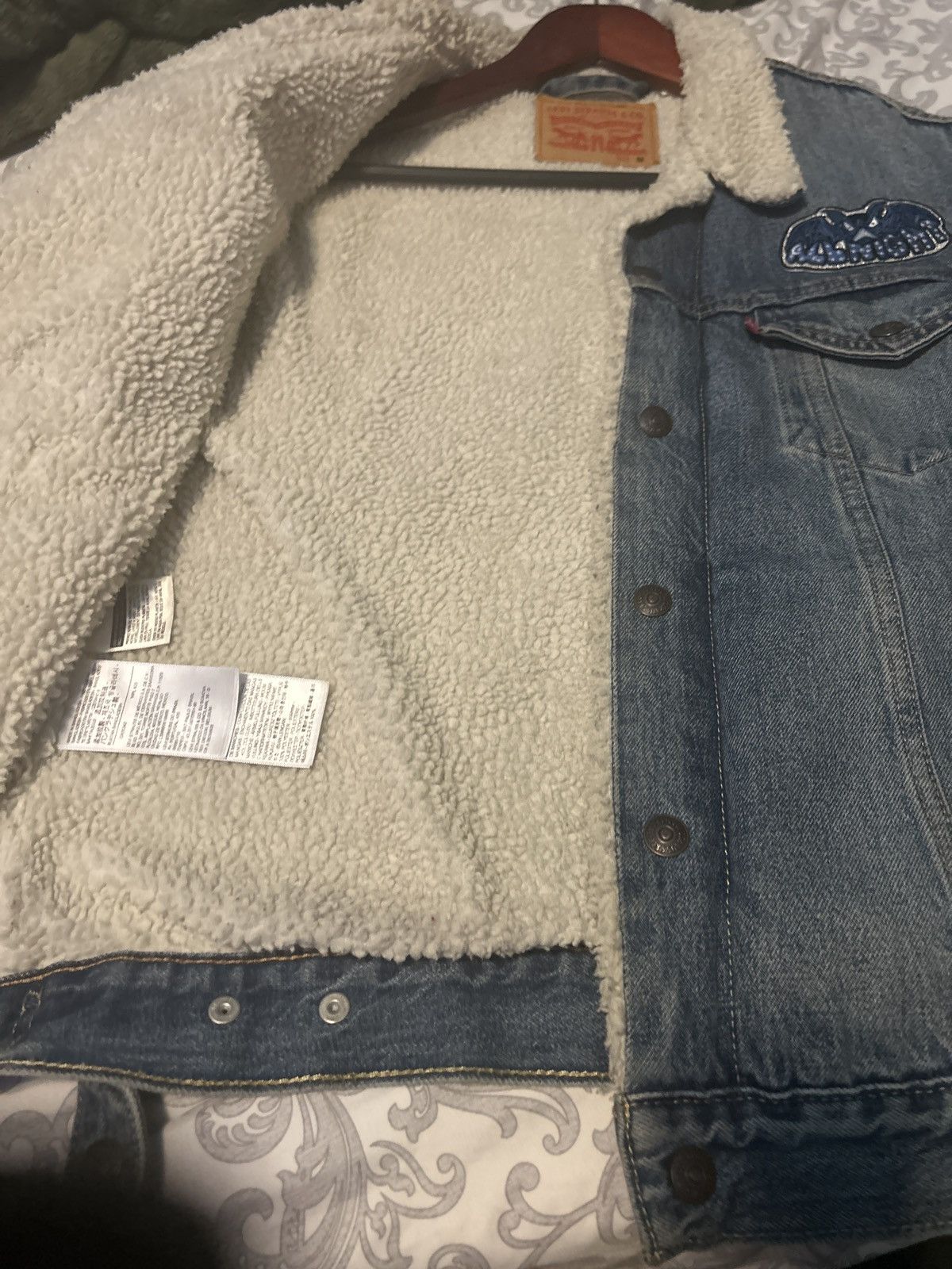 Levi's × Neckface × Nike 1/1 Levi’s x Nike SB Neckface Denim Sherpa Jacket Size US M / EU 48-50 / 2 - 7 Thumbnail