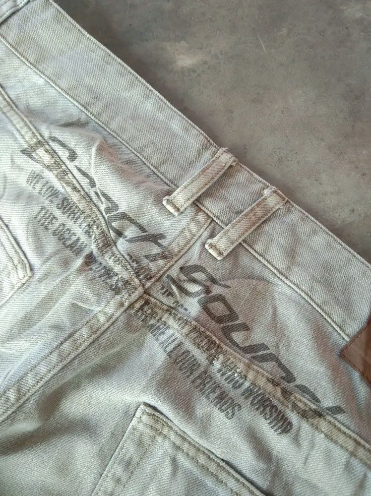 Japanese Brand Vintage Japanese Beach Sound Grey Mini Boot Cut Jeans 36x31 Size US 36 / EU 52 - 4 Thumbnail