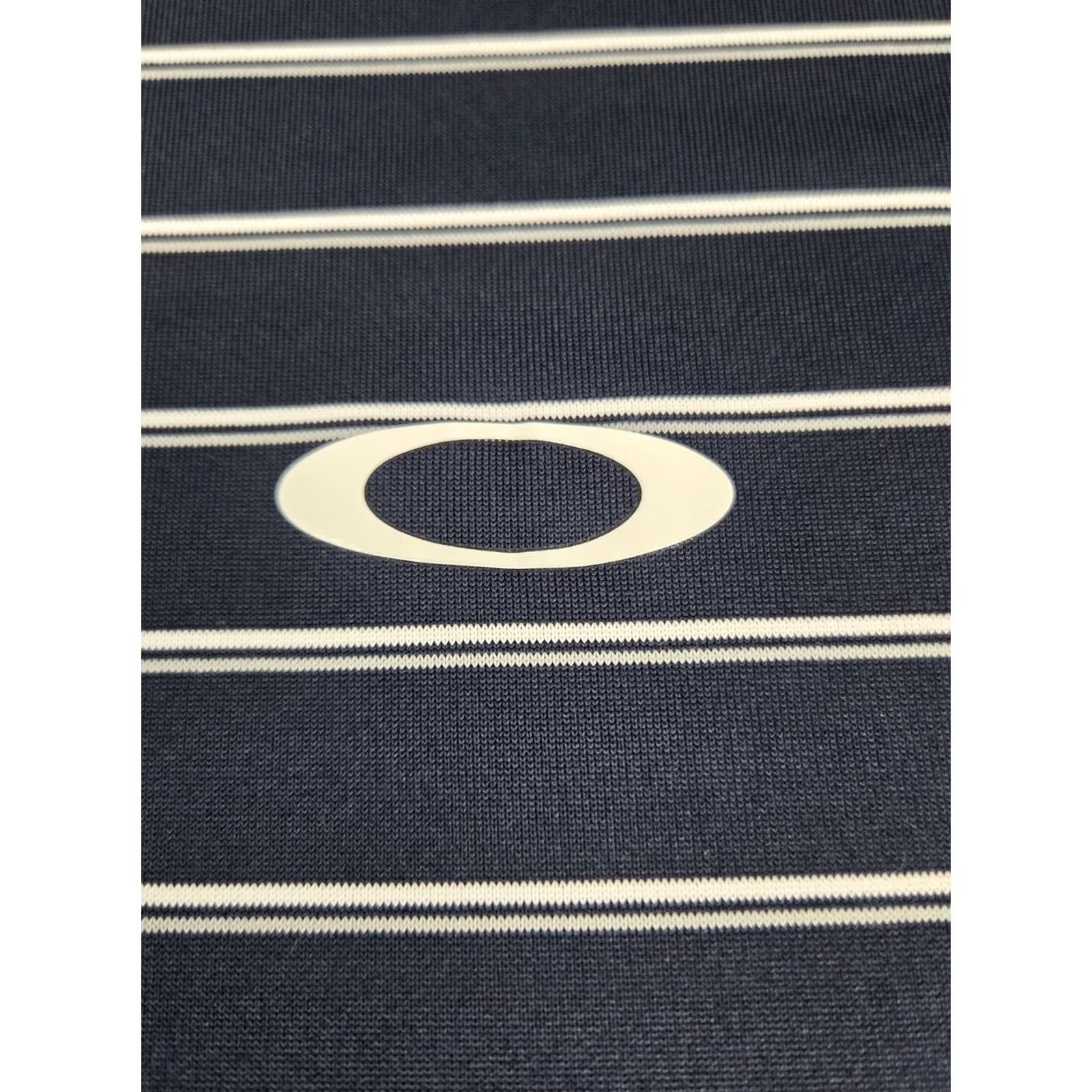 Oakley Oakley Polo Shirt Blue/White Striped Regular Standard Fit 2XL Mens Polo Shirt Logo Short Sleeve Golf Casual Activewear Size US XXL / EU 58 / 5 - 5 Thumbnail
