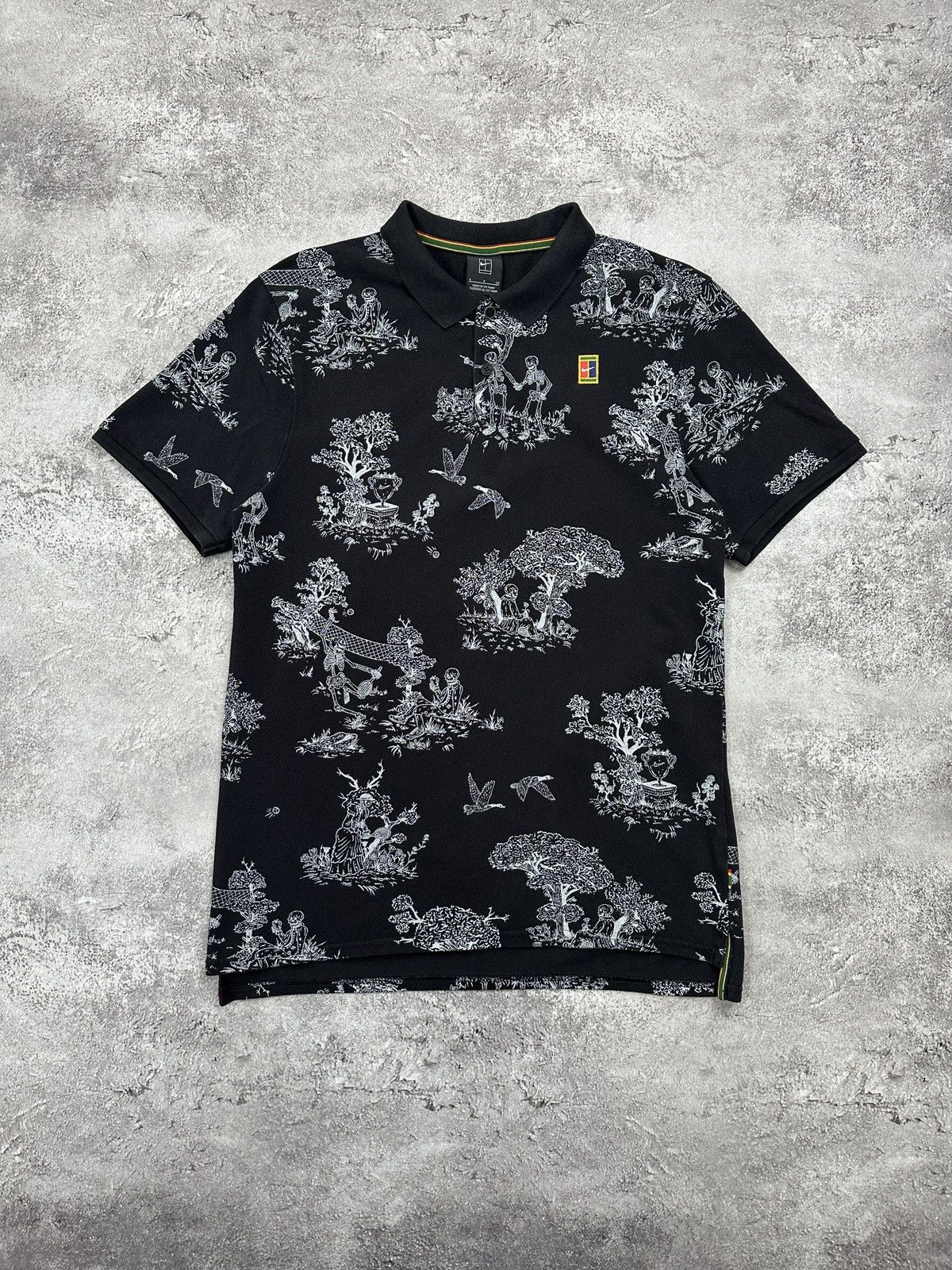 Nike Nike x Andre Agassi Polo T-Shirt Challenge Court Skeleton Size US S / EU 44-46 / 1 - 1 Thumbnail