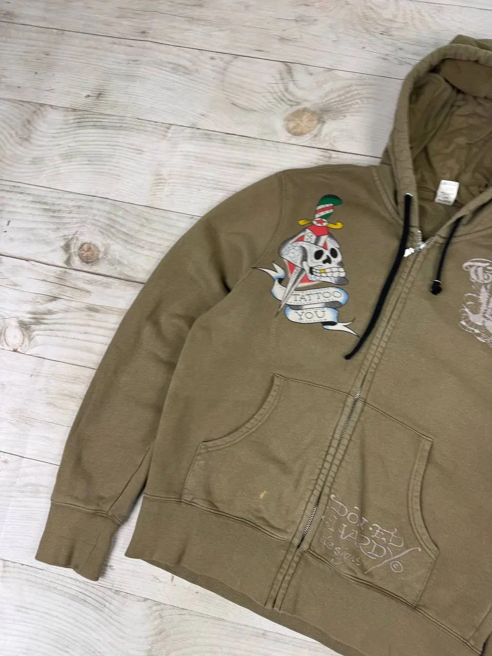 Ed Hardy Vintage Ed Hardy By Christian Audigier Hoodie Tatto Y2K 90s Size US S / EU 44-46 / 1 - 6 Thumbnail