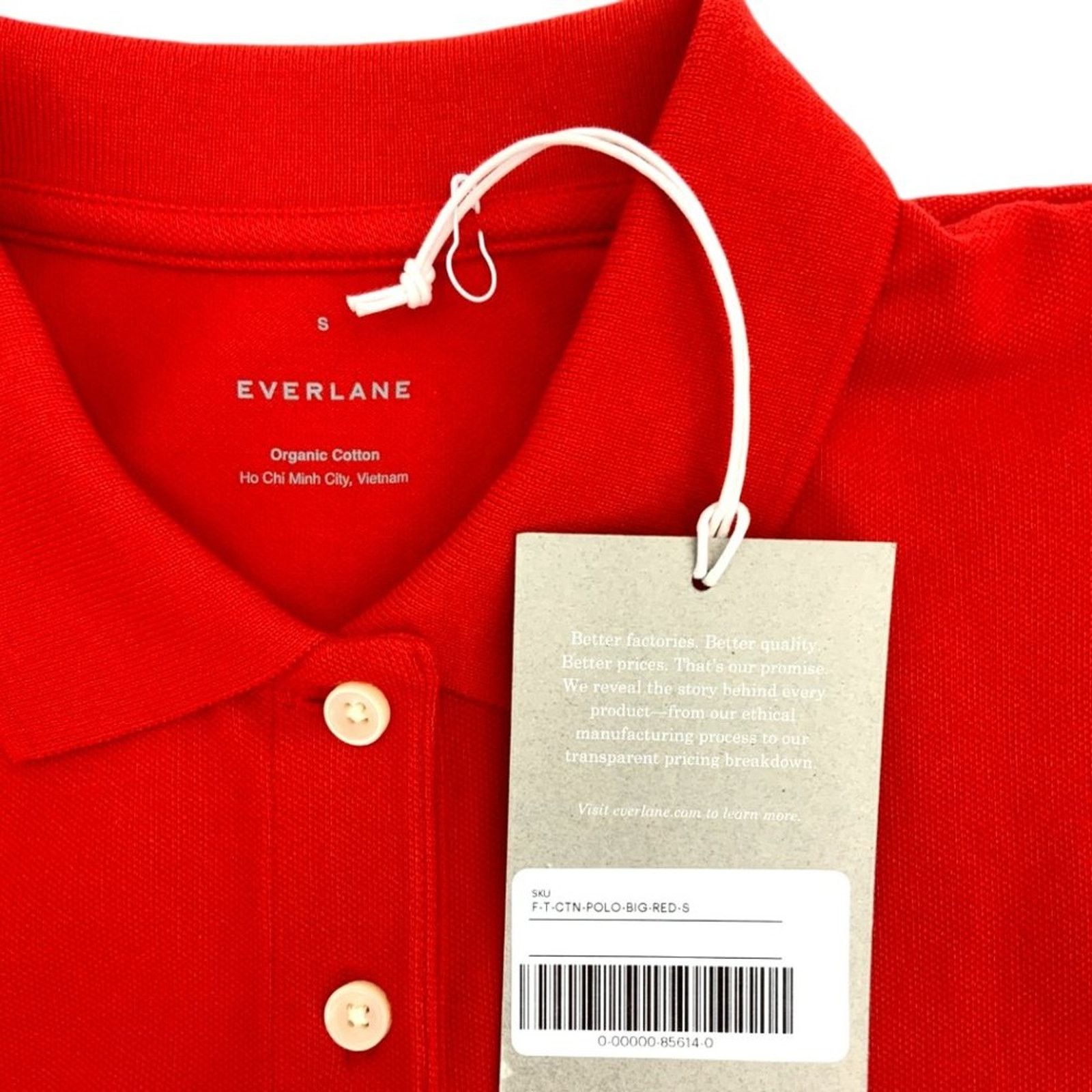 Everlane Everlane The Oversized Polo Red Size Small NWT $55 MSRP Size S / US 4 / IT 40 - 4 Thumbnail