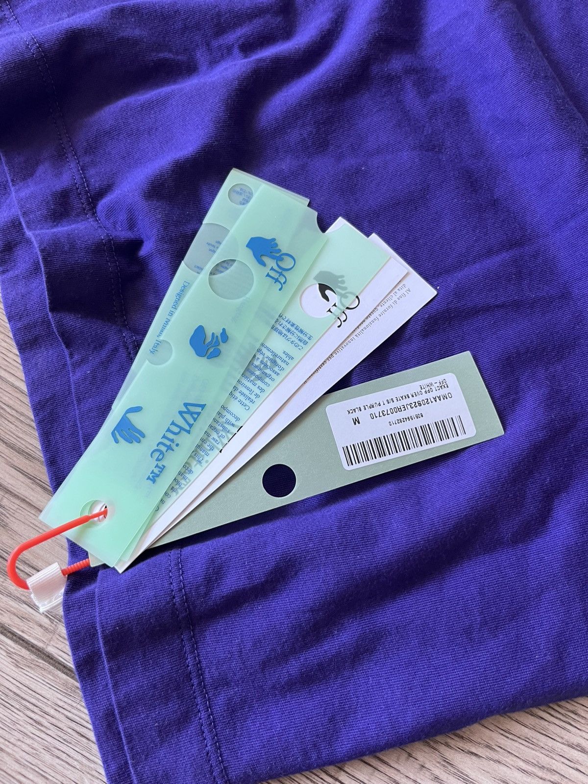 Off-White Off-White OWF Purple T-Shirt – New With Tags Size US M / EU 48-50 / 2 - 6 Thumbnail