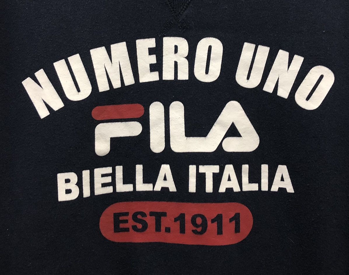 Fila Vintage Fila Numero Uno Biella Italia Sweatshirt Size US L / EU 52-54 / 3 - 3 Thumbnail