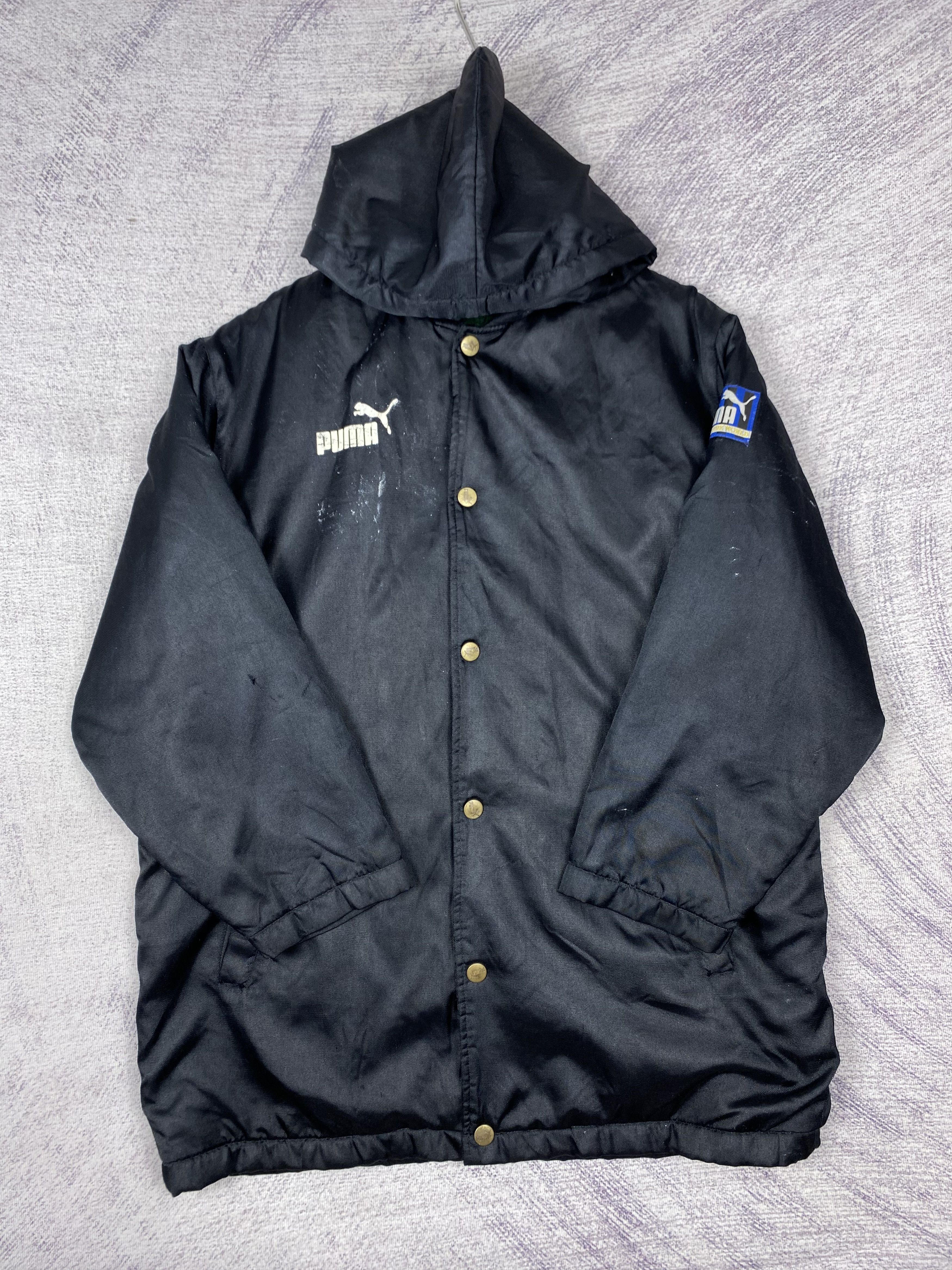 Puma Vintage Puma Hoodie Button Up Sherpa Lining Long Jacket Size US M / EU 48-50 / 2 - 5 Thumbnail
