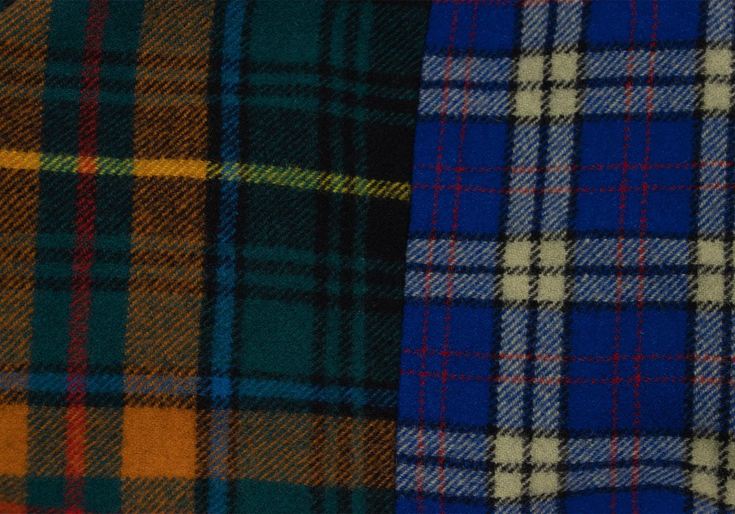 Comme des Garcons Homme Plus Wool Check Tuck Pants in Multicolor, Size S Size US 38 / EU 54 - 12 Thumbnail
