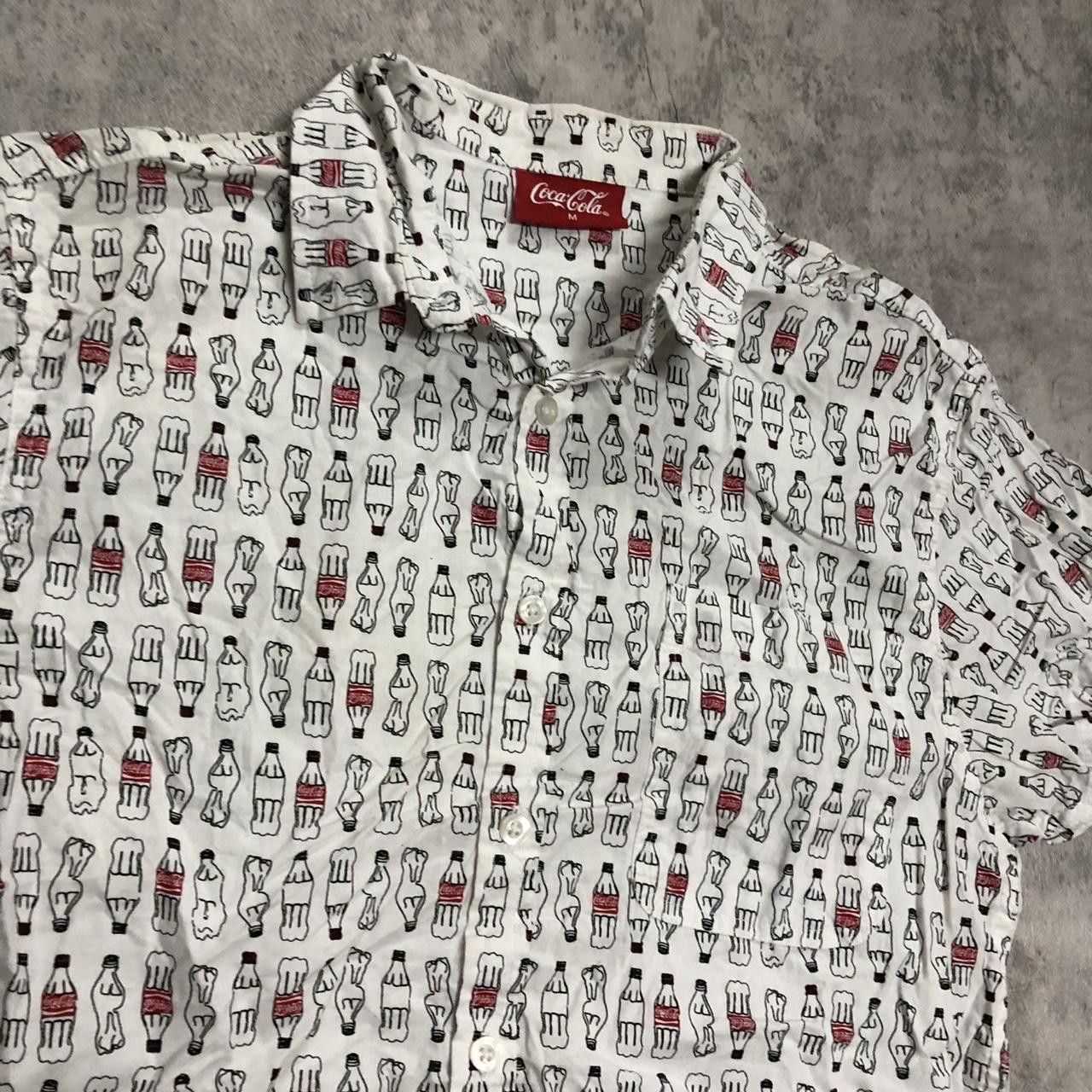 Coca Cola Coca-Cola white and red button-up shirt #CocaCola Size US M / EU 48-50 / 2 - 2 Thumbnail