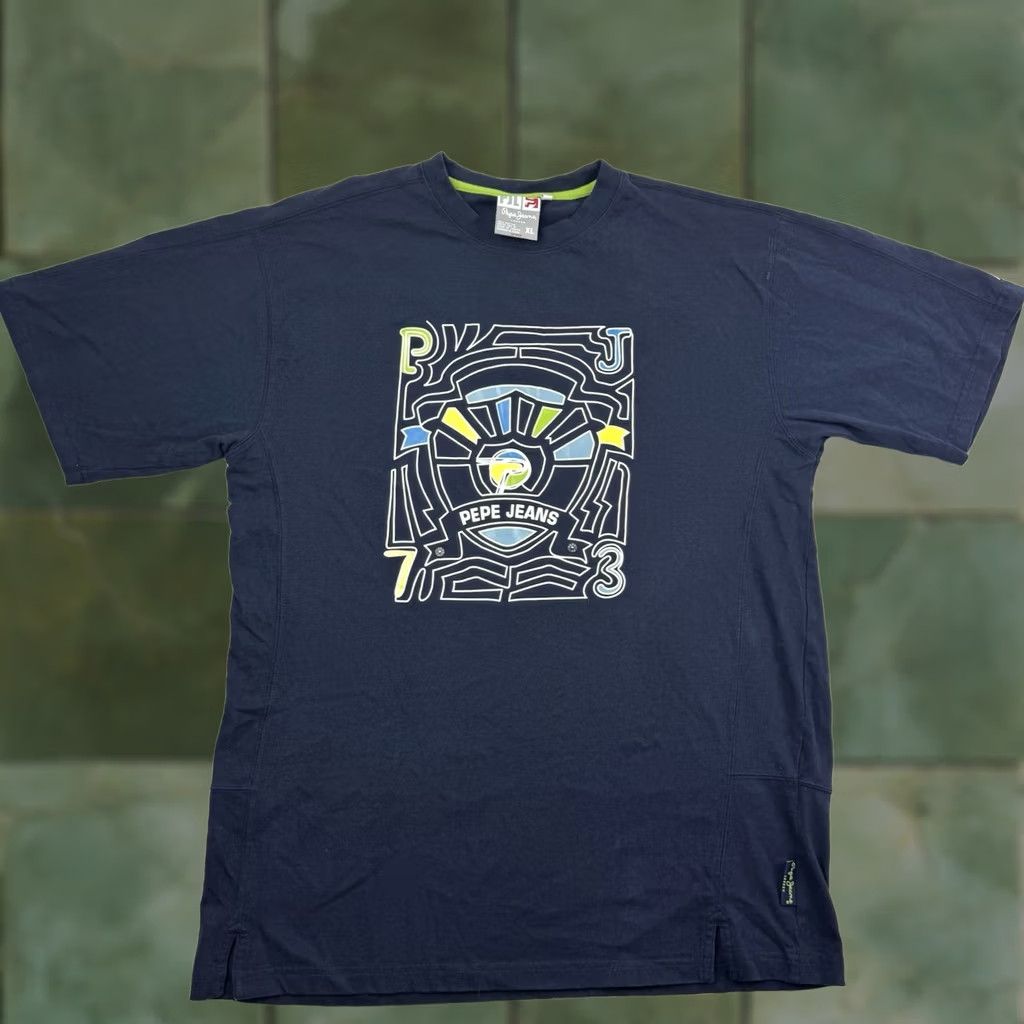 Vintage VINTAGE Pepe Jeans London T Shirt Adult XL Blue Cotton Short Sleeve Crew Neck Hip Hop London 90s Y2K Punk Hipster Mens Deco Size US XL / EU 56 / 4 - 1 Thumbnail