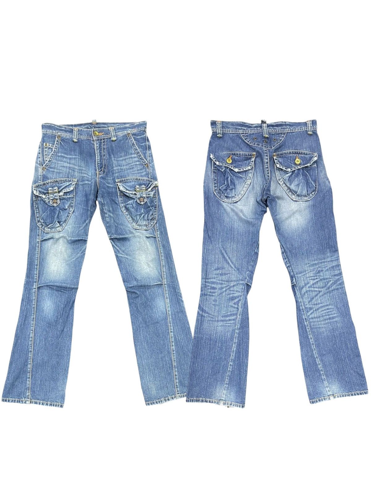 Edwin FLARE Edwin 505 Vintage Flared Bell Bottom Bushpants Jeans Size US 34 / EU 50 - 1 Thumbnail