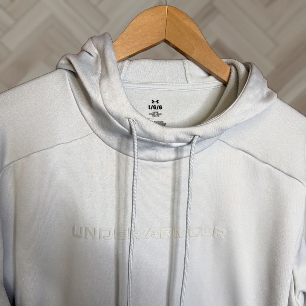 Under Armour Under Armour Mens Hoodie Pullover Logo Grey L Regular Fit Long Sleeve Sports Sweatshirt Size US L / EU 52-54 / 3 - 1 Thumbnail