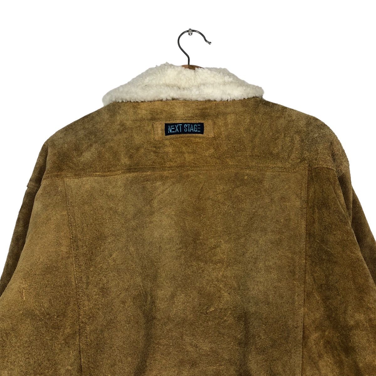 Issey Miyake 🔥Vintage Cropped Biker Leather Jacket Next Stage Sherpa Size US M / EU 48-50 / 2 - 9 Thumbnail