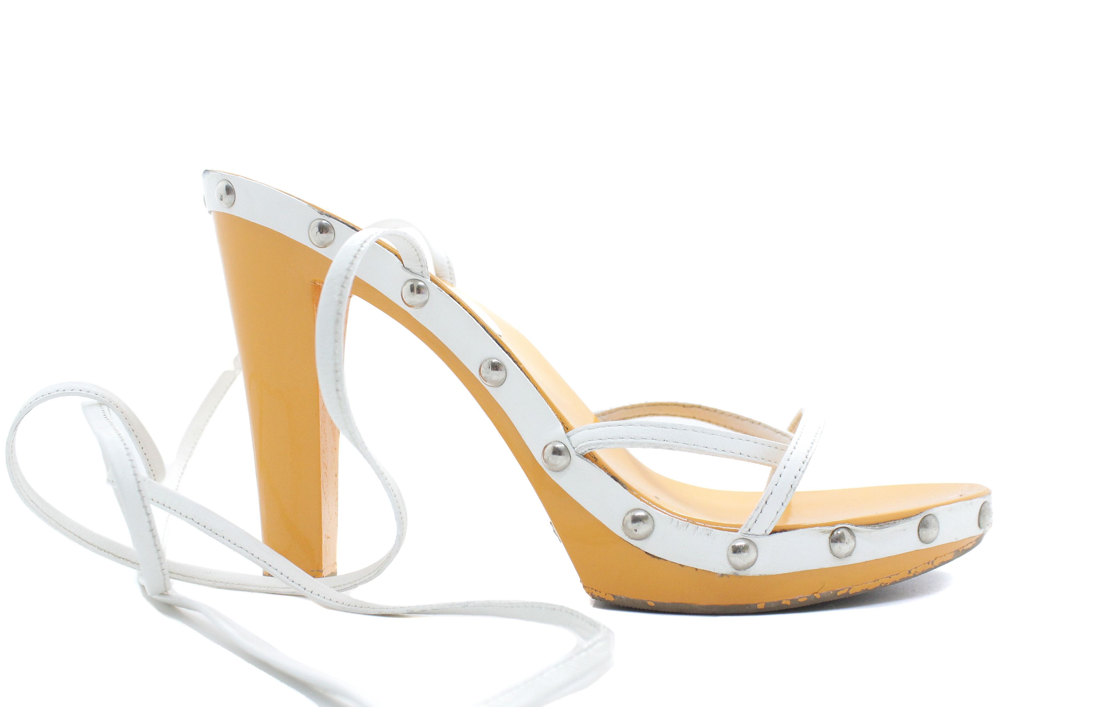 Dolce & Gabbana Stripes Heels Size US 7.5 / IT 37.5 - 1 Thumbnail