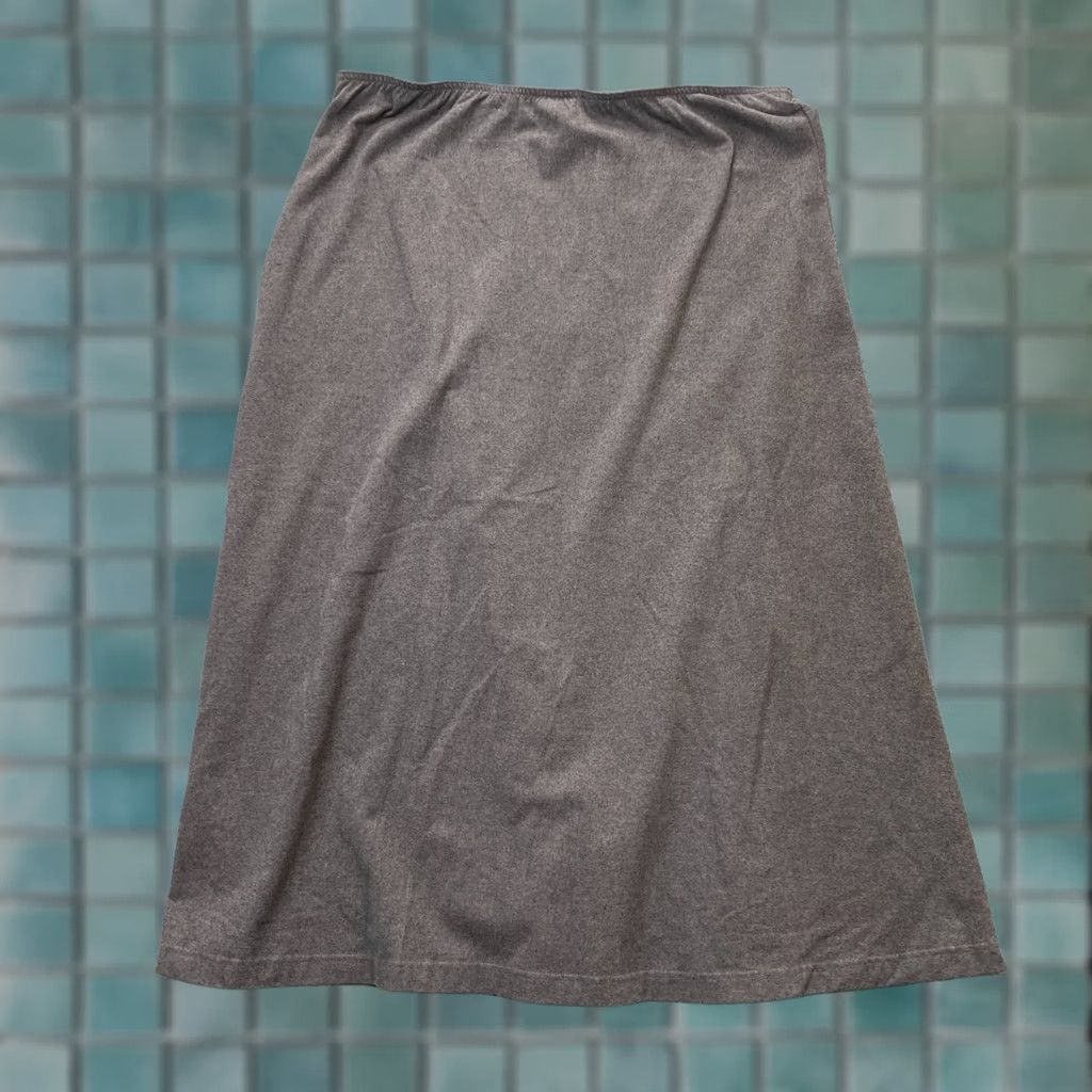 Lands' End VINTAGE Lands End Skirt Womens Extra Large Gray Straight And Pencil Long Cotton Size 40" / US 18 - 1 Thumbnail