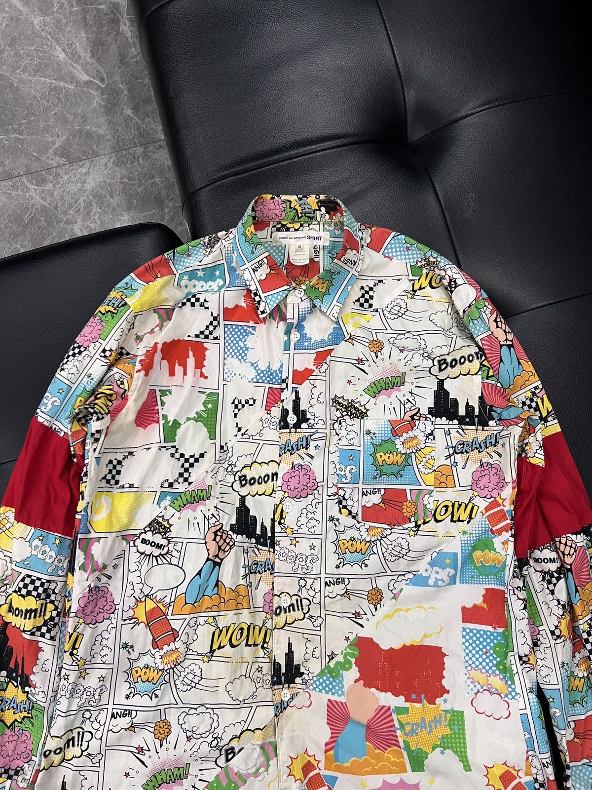 Comme des Garcons SHIRT Comme des Garçons SHIRT Comic Print Patchwork Shirt Size US M / EU 48-50 / 2 - 3 Thumbnail