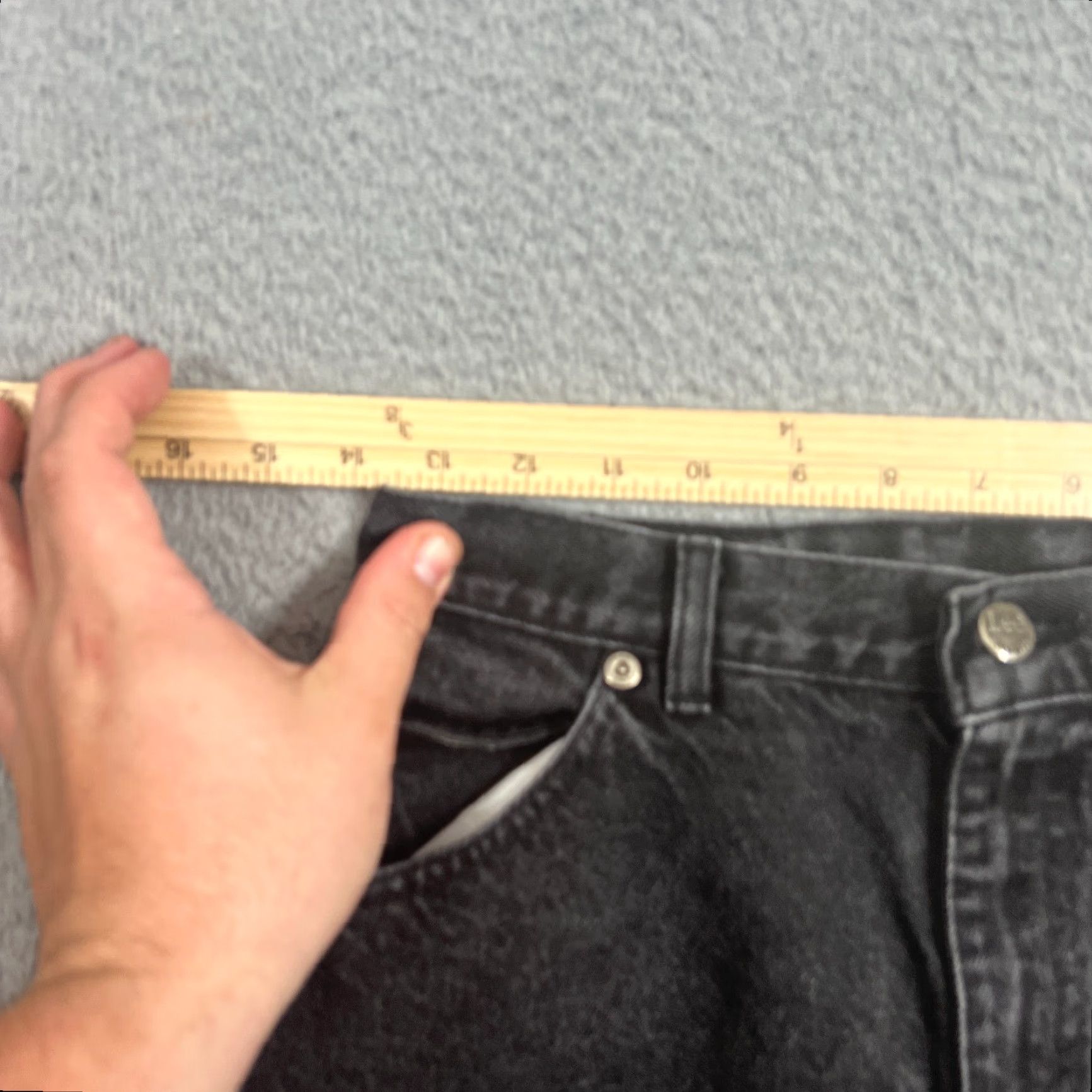Lee VINTAGE Lee Bermuda Shorts Men 25 Black Faded Denim Casual Summer Beach Mens Size US 26 / EU 42 - 6 Thumbnail