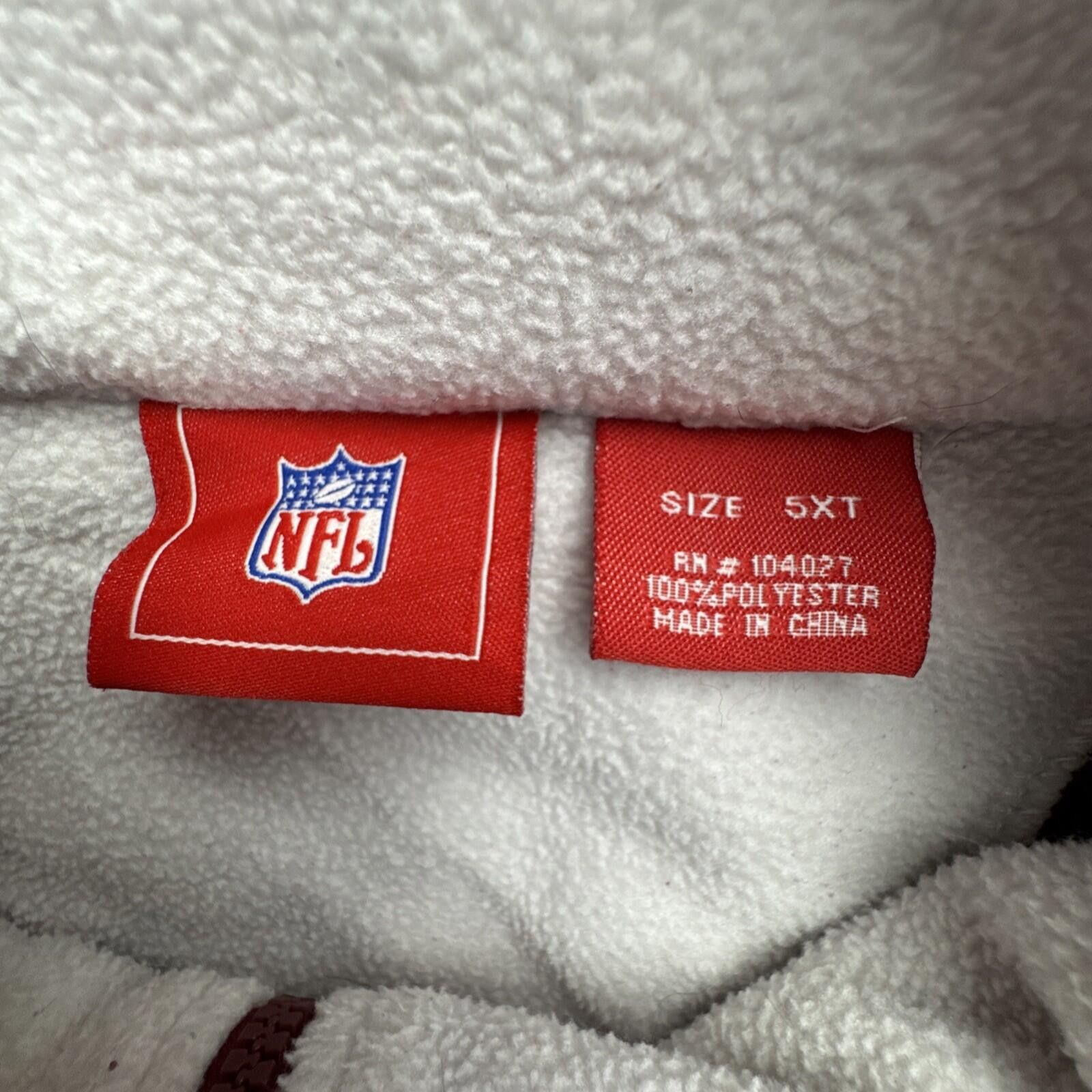 NFL VTG Washington Redskins NFL Fleece Pullover Quarter Zip 5XT Size US XXL / EU 58 / 5 - 6 Thumbnail