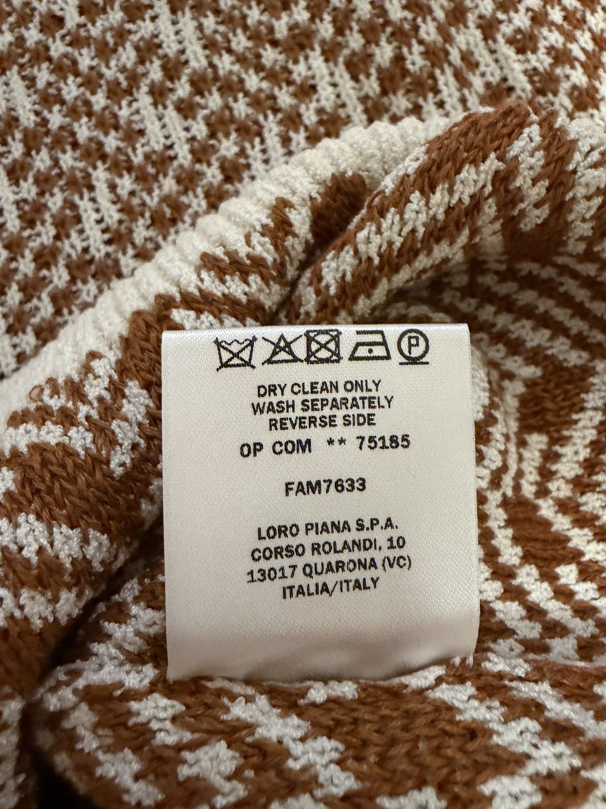 Loro Piana Sweater In Whitekummel Jacquard Size US M / EU 48-50 / 2 - 5 Thumbnail