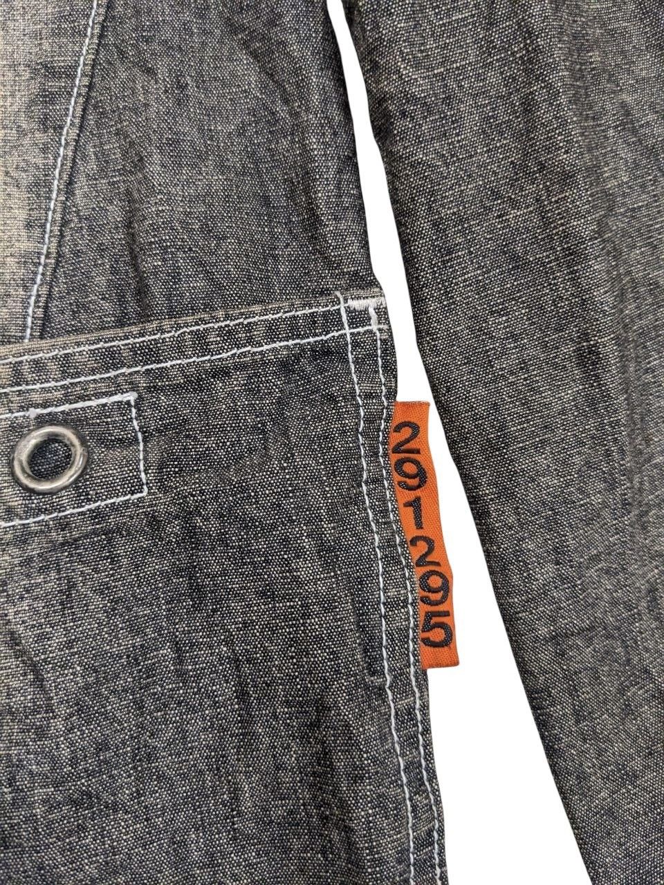 Issey Miyake VINTAGE 291925 HOMME DENIM WORK SUN FADED BUTTON UP SHIRT Size US S / EU 44-46 / 1 - 5 Thumbnail