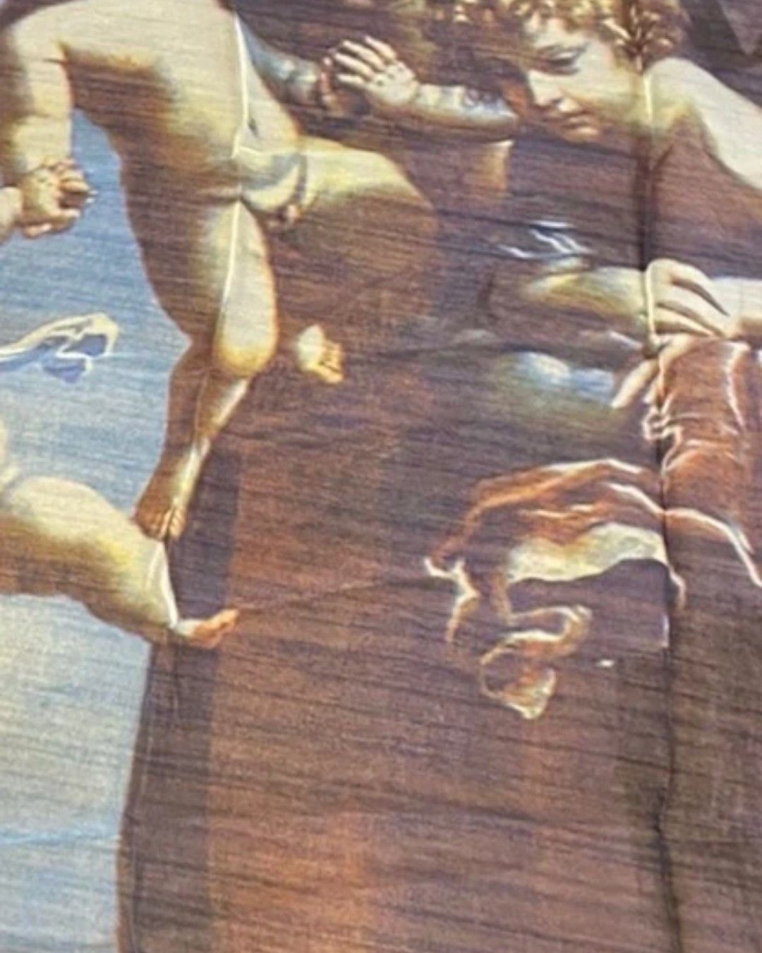 Dolce & Gabbana RARE PRINTED CUPIDS SILK SCARF Size ONE SIZE - 2 Thumbnail