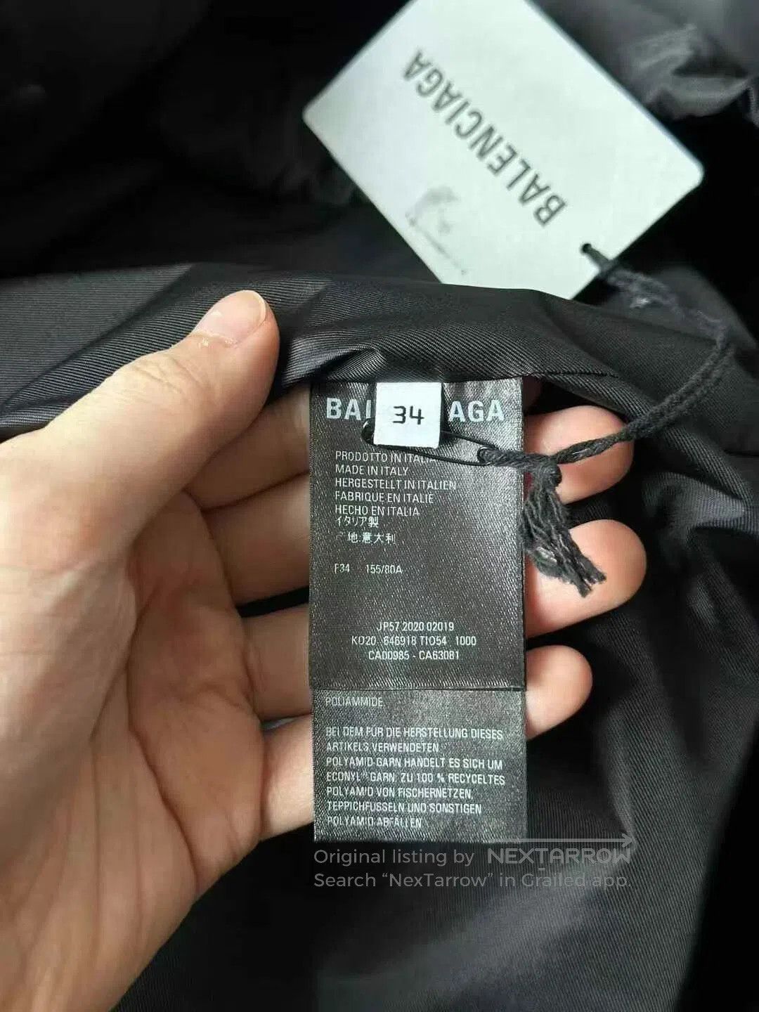 Balenciaga Balenciaga Multilingual Print Outdoor Jacket| Size XXS / US 00 / IT 34 - 4 Thumbnail