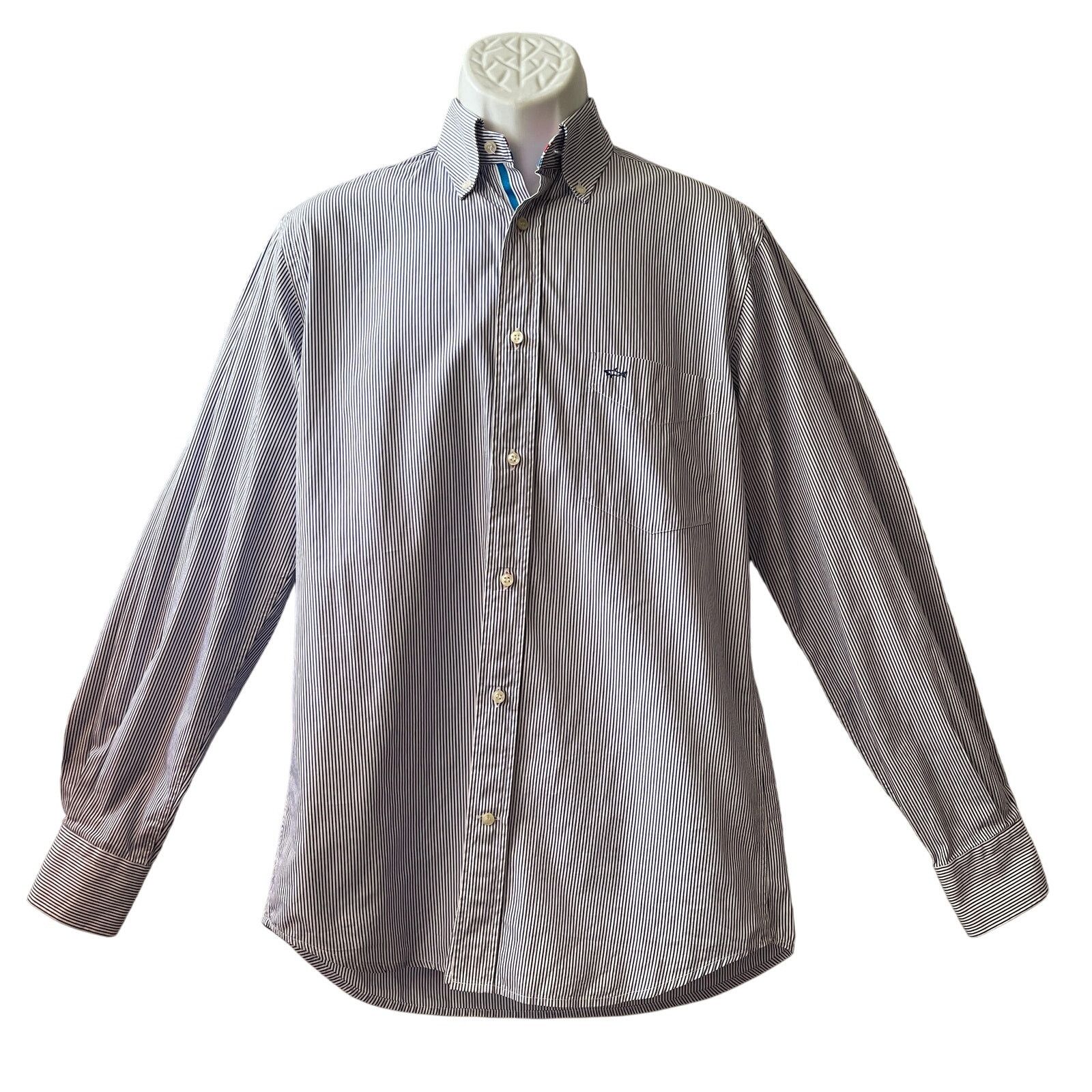 Paul & Shark Paul & Shark Pinstripe Button-down Shirt Size 39 or US M Size US M / EU 48-50 / 2 - 4 Thumbnail