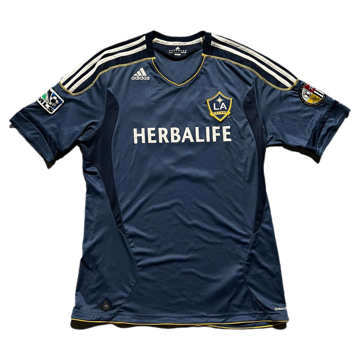 image of Vintage 1998 La Galaxy Retro Adidas Soccer Jersey in Blue, Men's (Size Large)