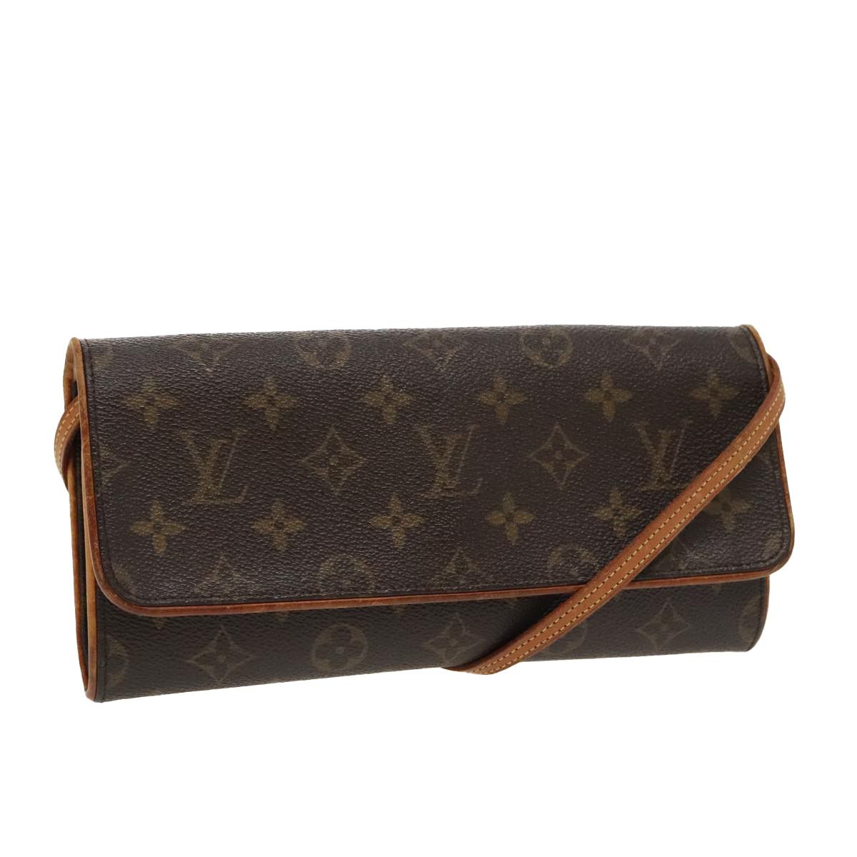 Louis Vuitton Twin Brown Canvas Clutch Bag (Pre-Owned) Size ONE SIZE - 1 Thumbnail