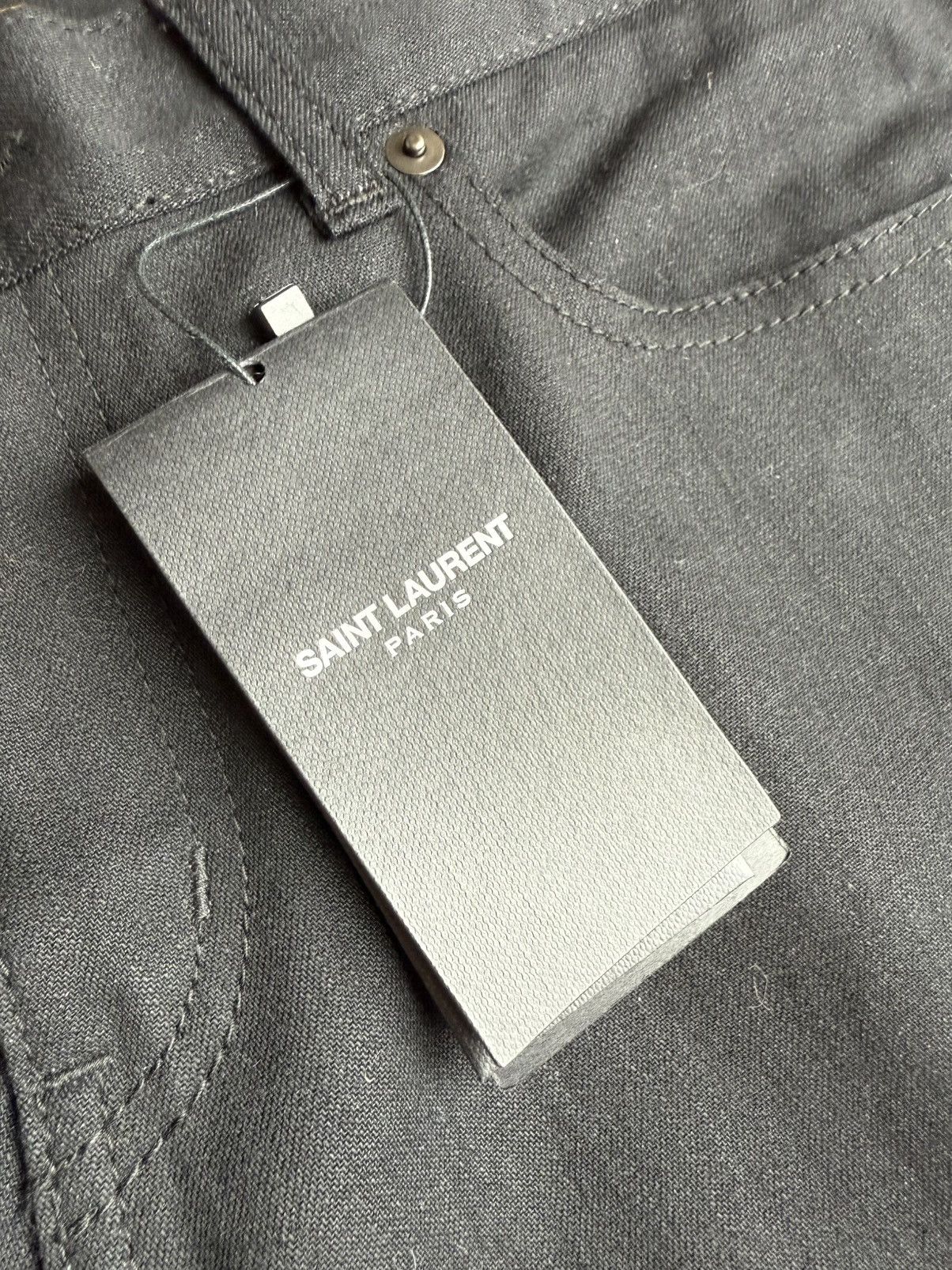 Saint Laurent Paris SS14 Saint Laurent skinny D01 black jeans Hedi 33 Grail Size US 33 - 13 Thumbnail