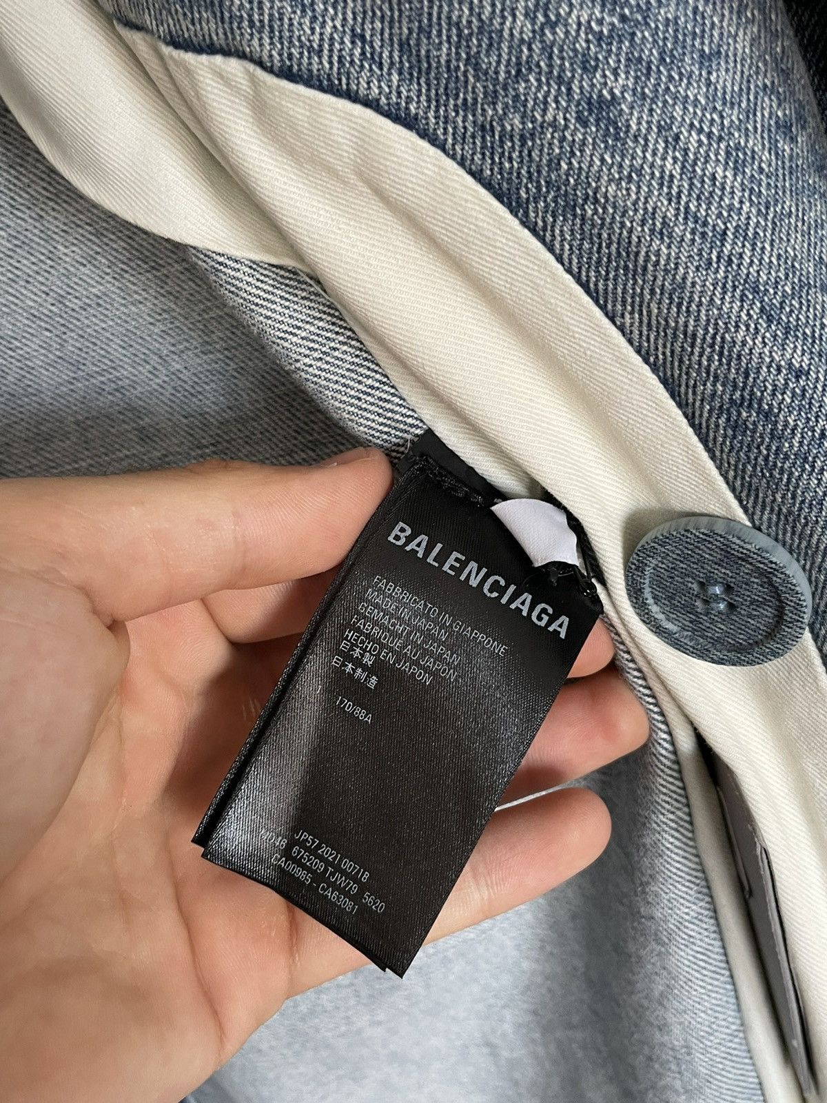 Balenciaga Balenciaga Denim Boxy Long Coat Size US S / EU 44-46 / 1 - 12 Thumbnail