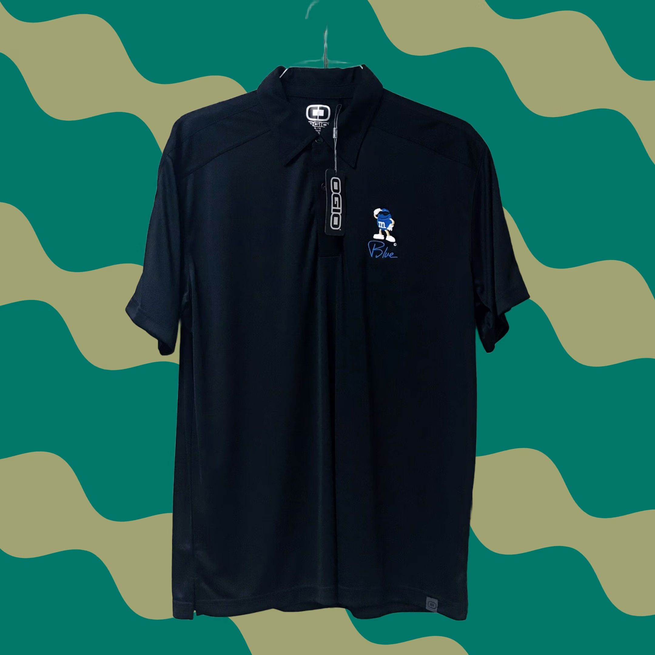 Vintage OGIO Polo Shirt Men XL Black Blue M&M Sunglasses Embroidered Golf Polo Shirt XL Size US XL / EU 56 / 4 - 1 Thumbnail